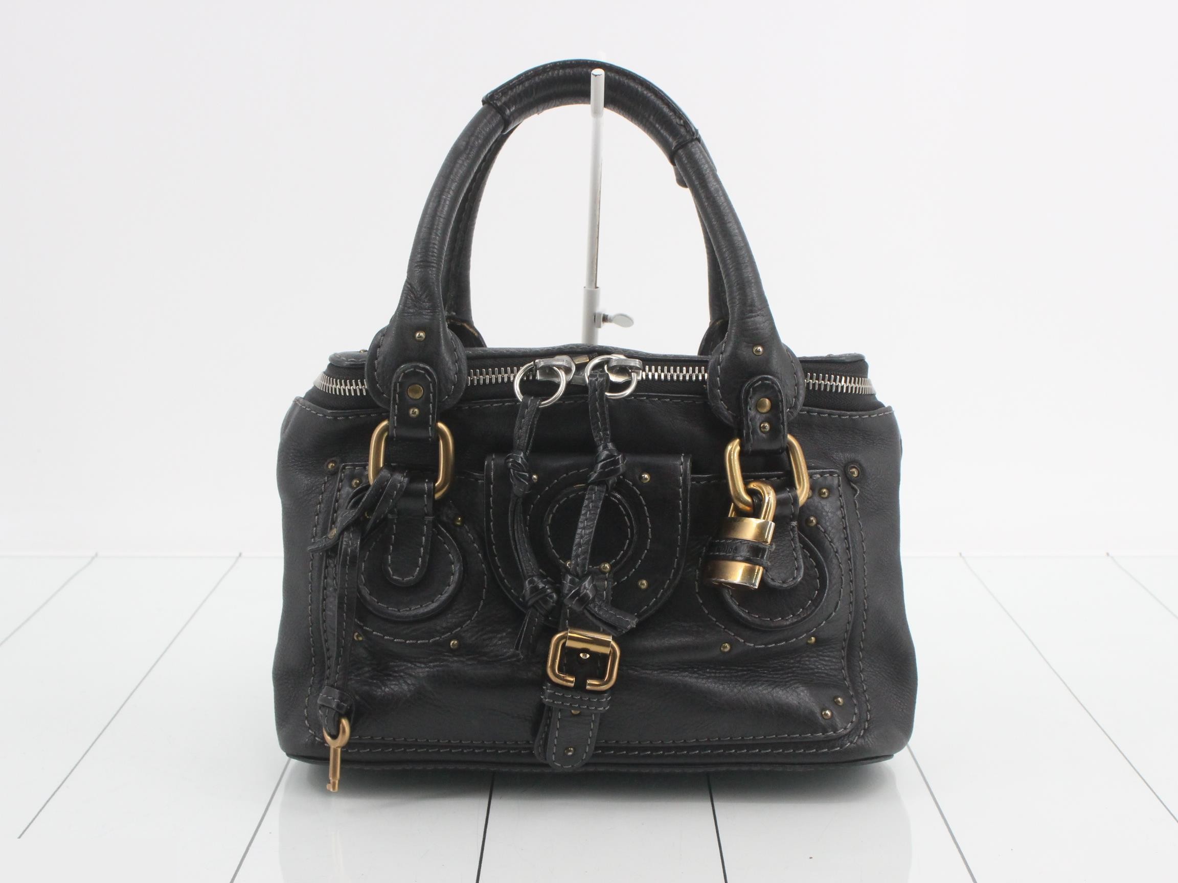 Paddington Leather Handbag with Mirror