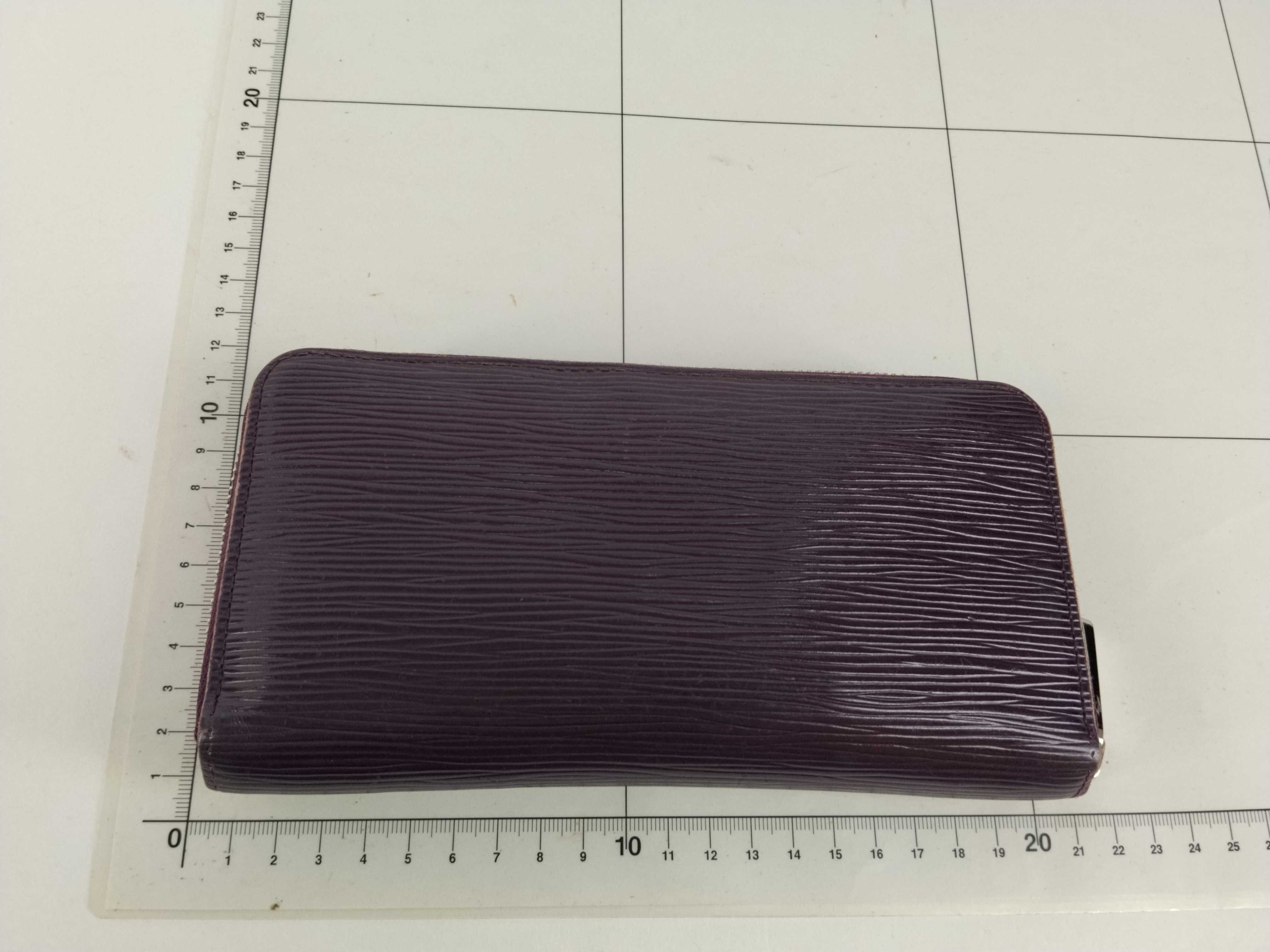 Epi Leather Zip-Up Long Wallet, Purple, with Box, M6007 CA1008 — view 2