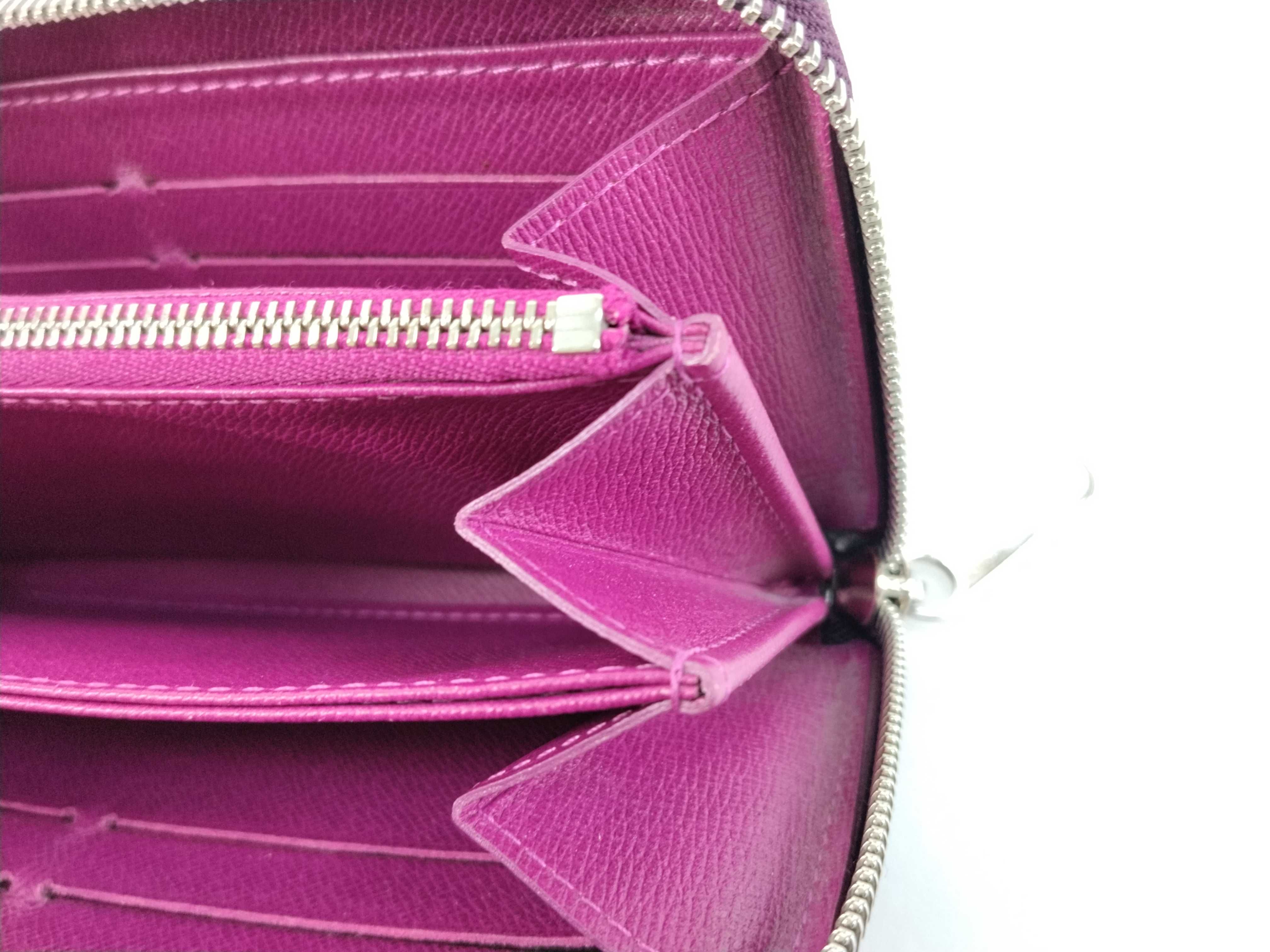 Epi Leather Zip-Up Long Wallet, Purple, with Box, M6007 CA1008 — view 12