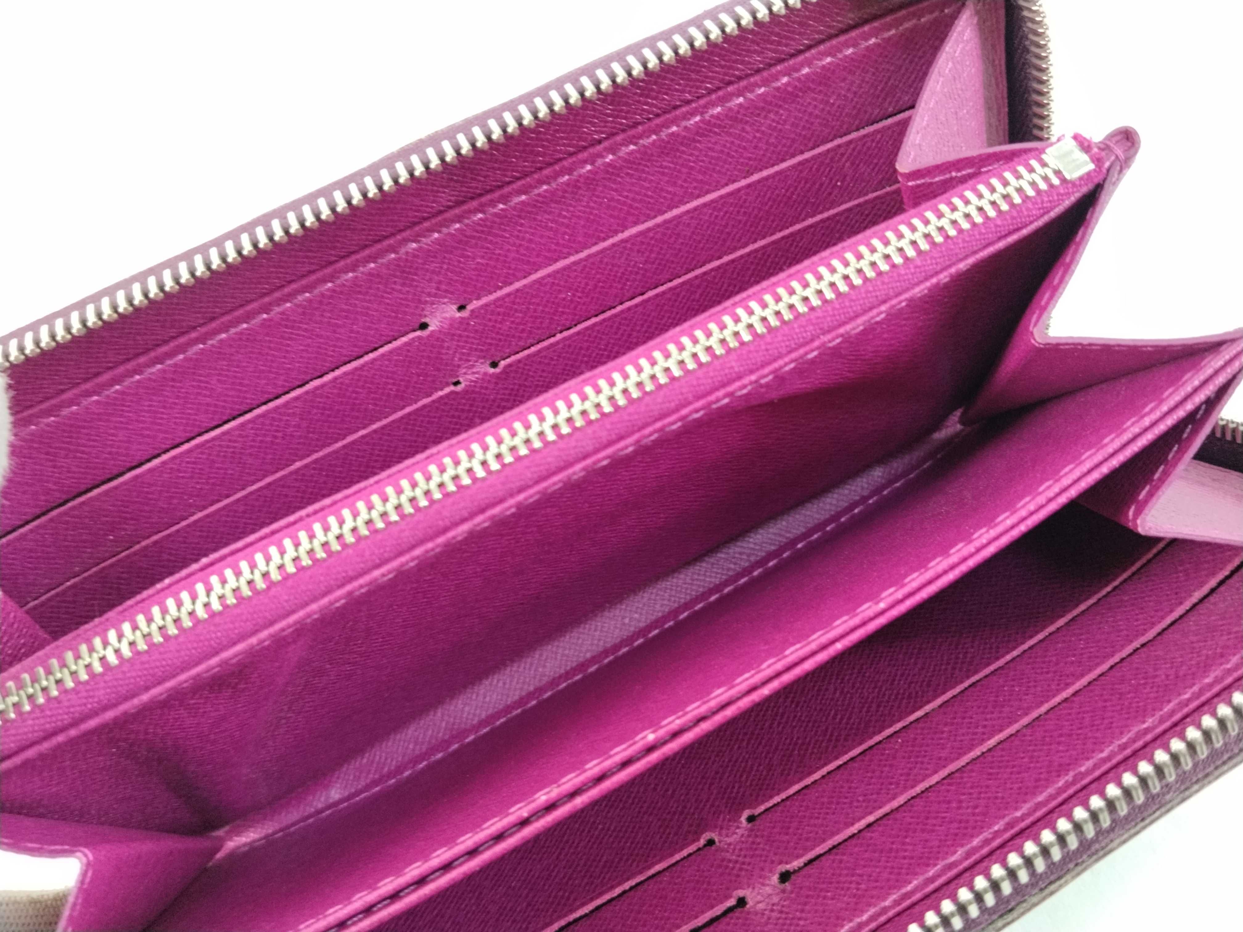 Epi Leather Zip-Up Long Wallet, Purple, with Box, M6007 CA1008 — view 13