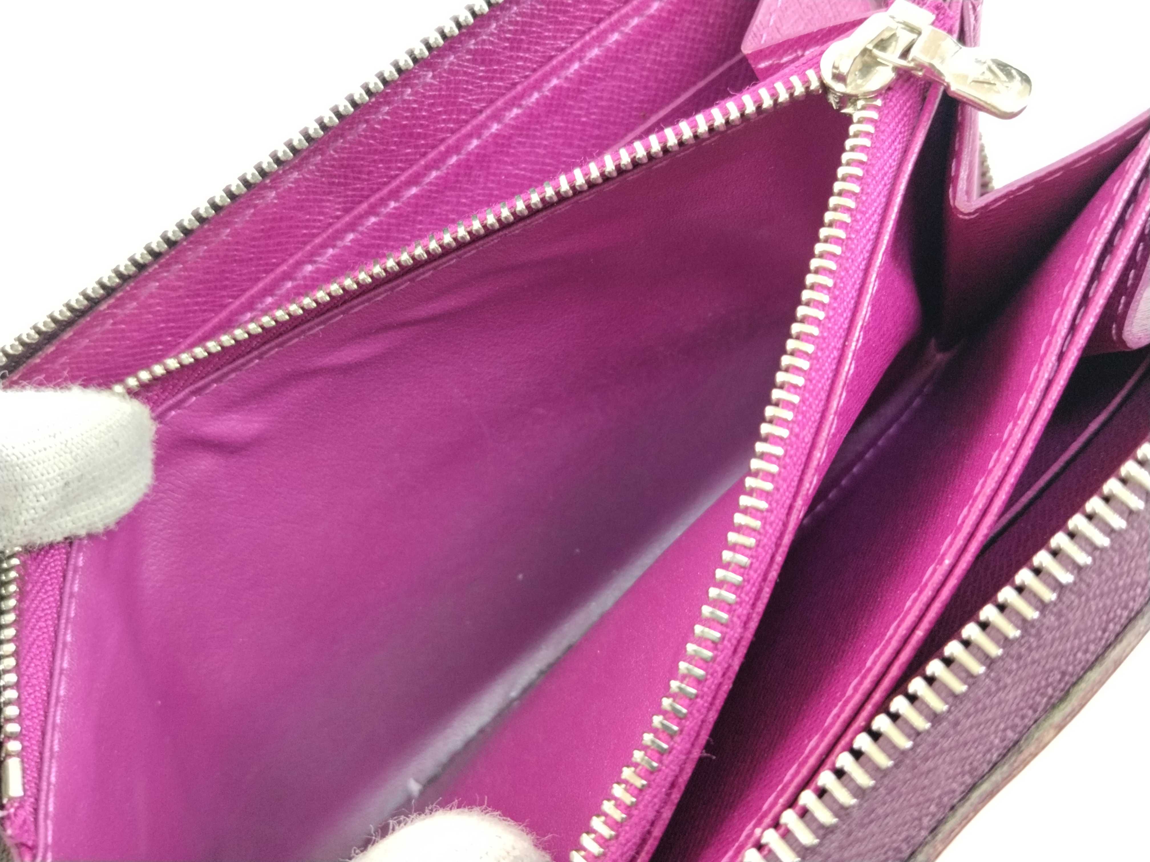 Epi Leather Zip-Up Long Wallet, Purple, with Box, M6007 CA1008 — view 10