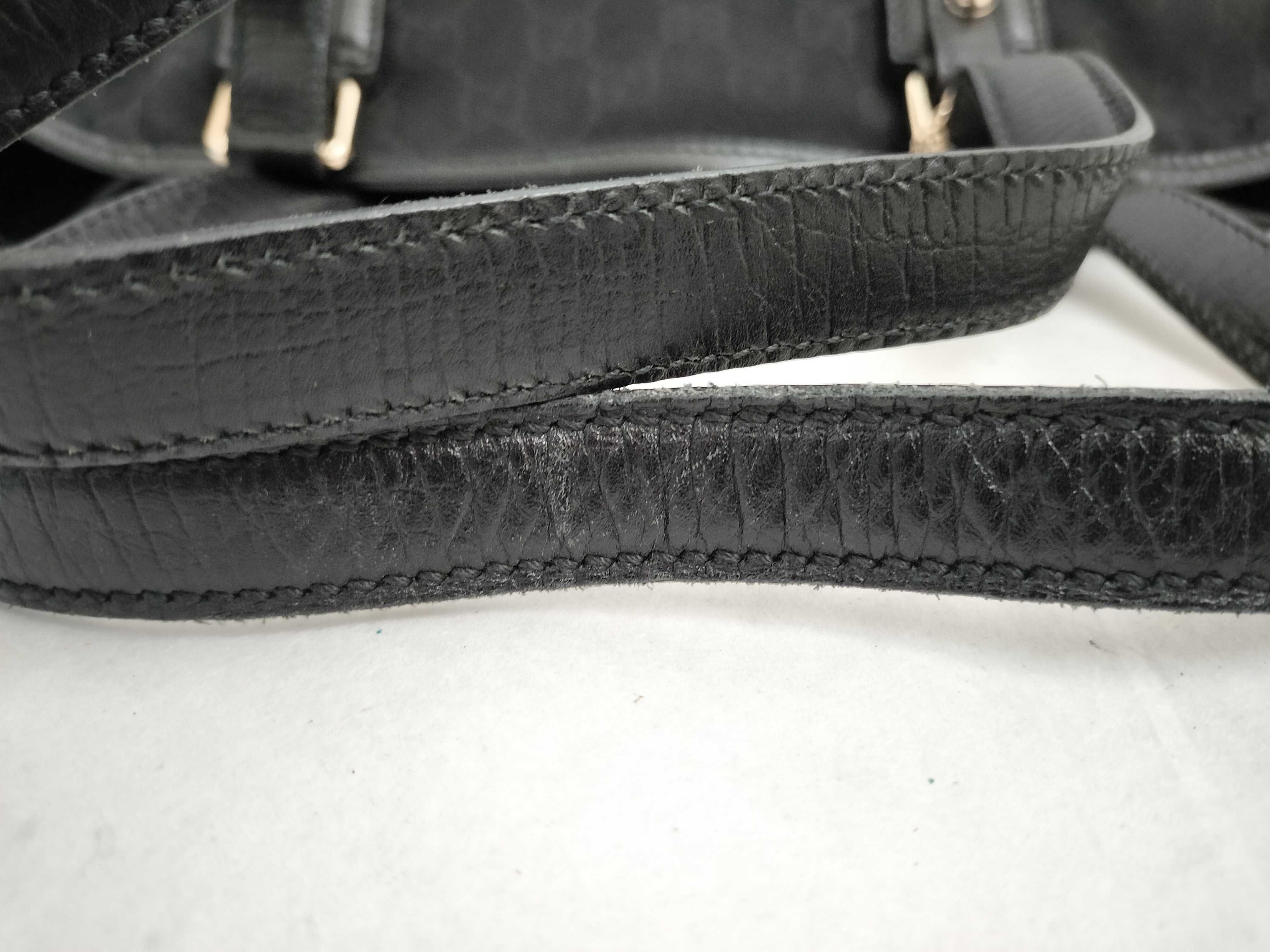 GG Canvas Tote Bag, Black, with Charm — view 4