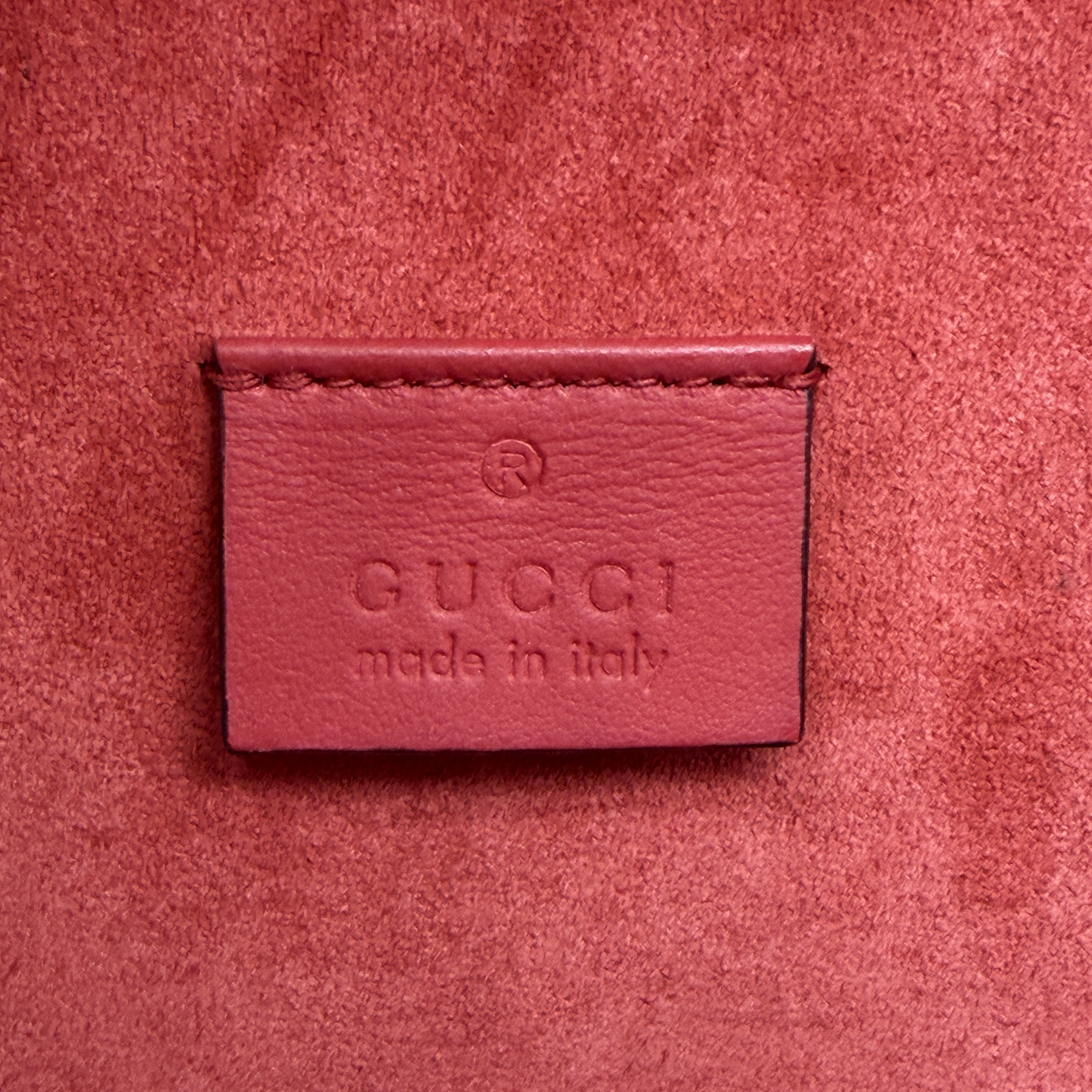 Dionysus GG Supreme Canvas Suede Chain Shoulder Bag, Red — view 15