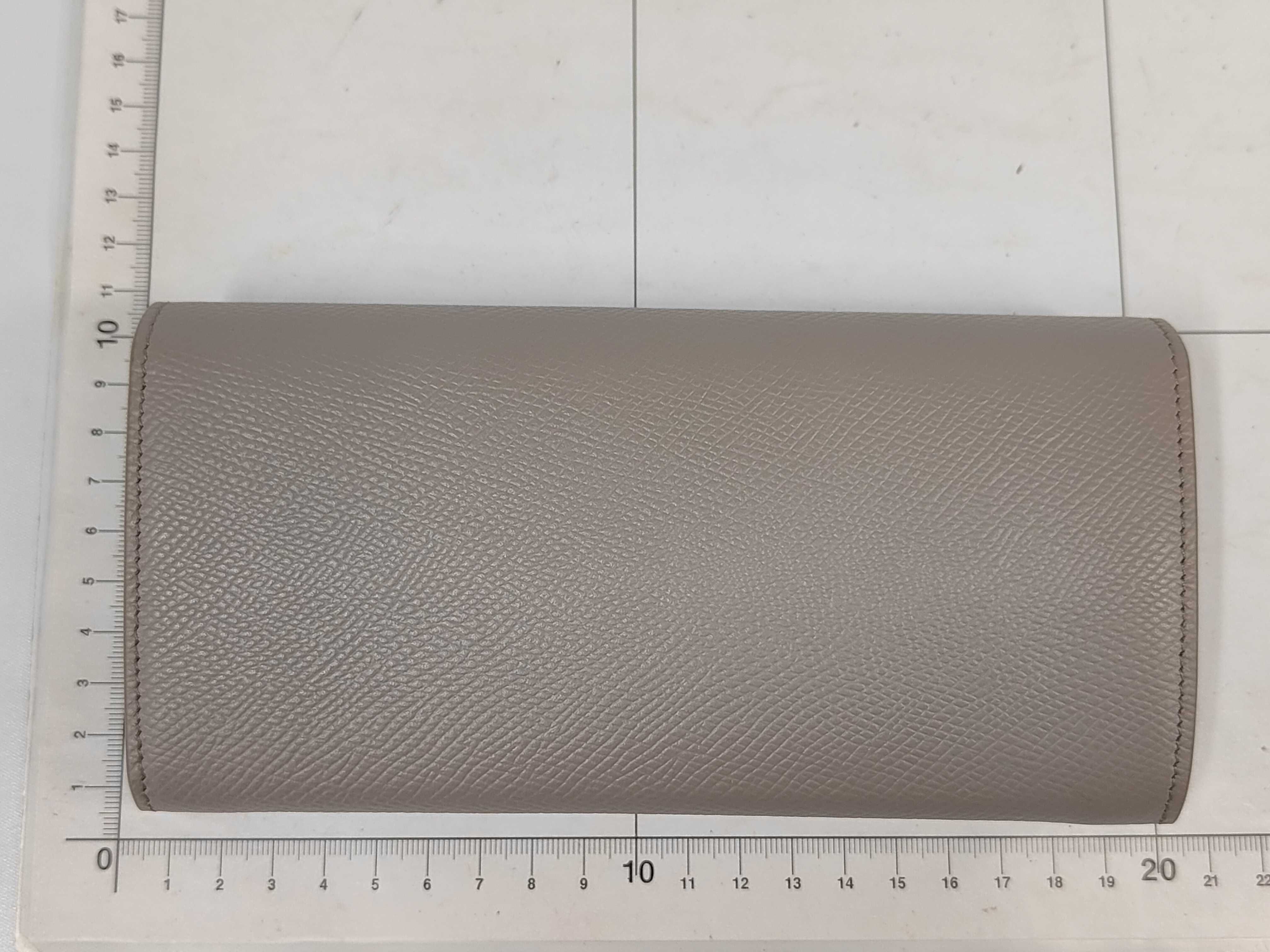 Unused Flap Long Wallet Etoupe Wallet — view 2