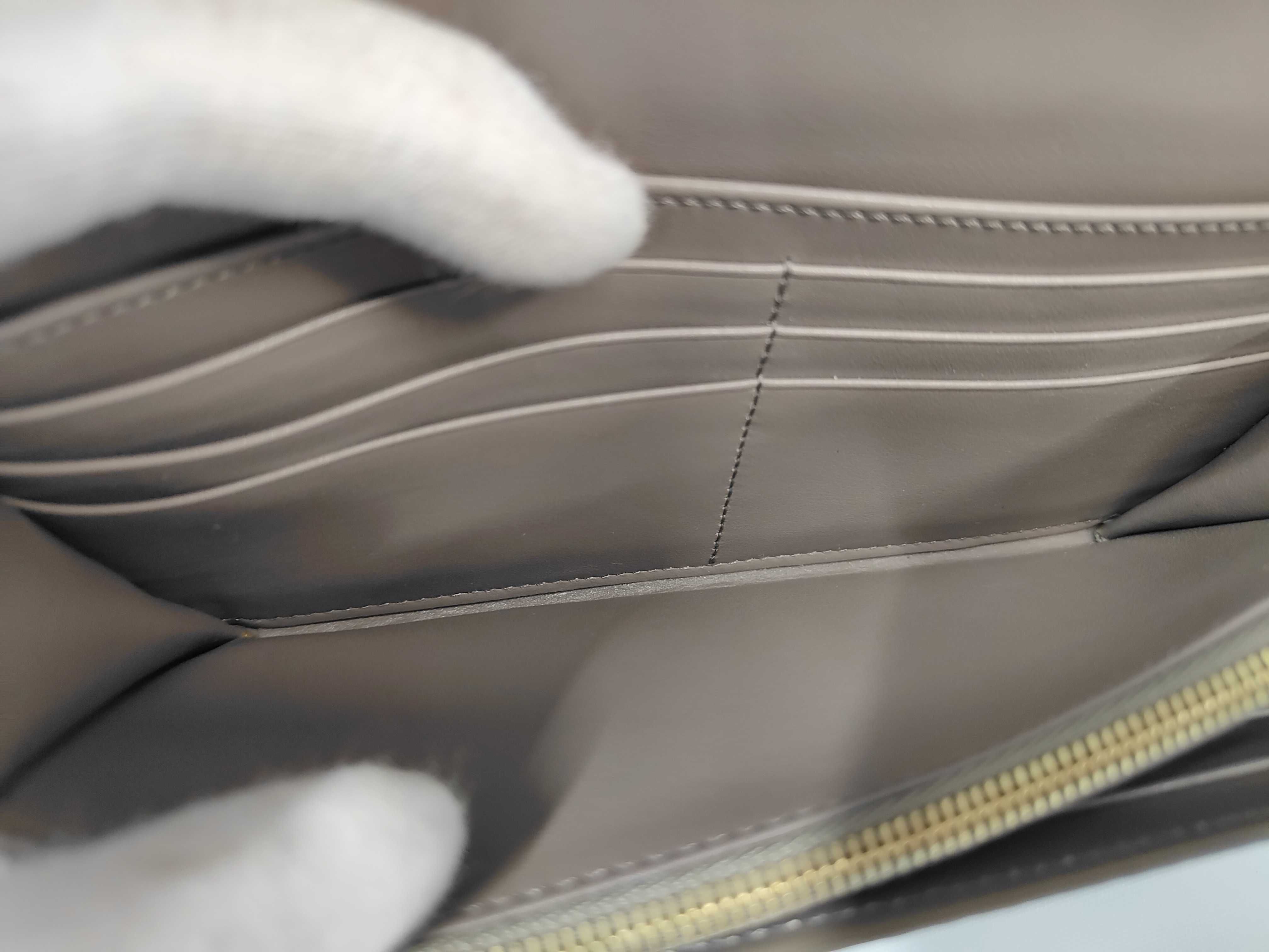 Unused Flap Long Wallet Etoupe Wallet — view 7