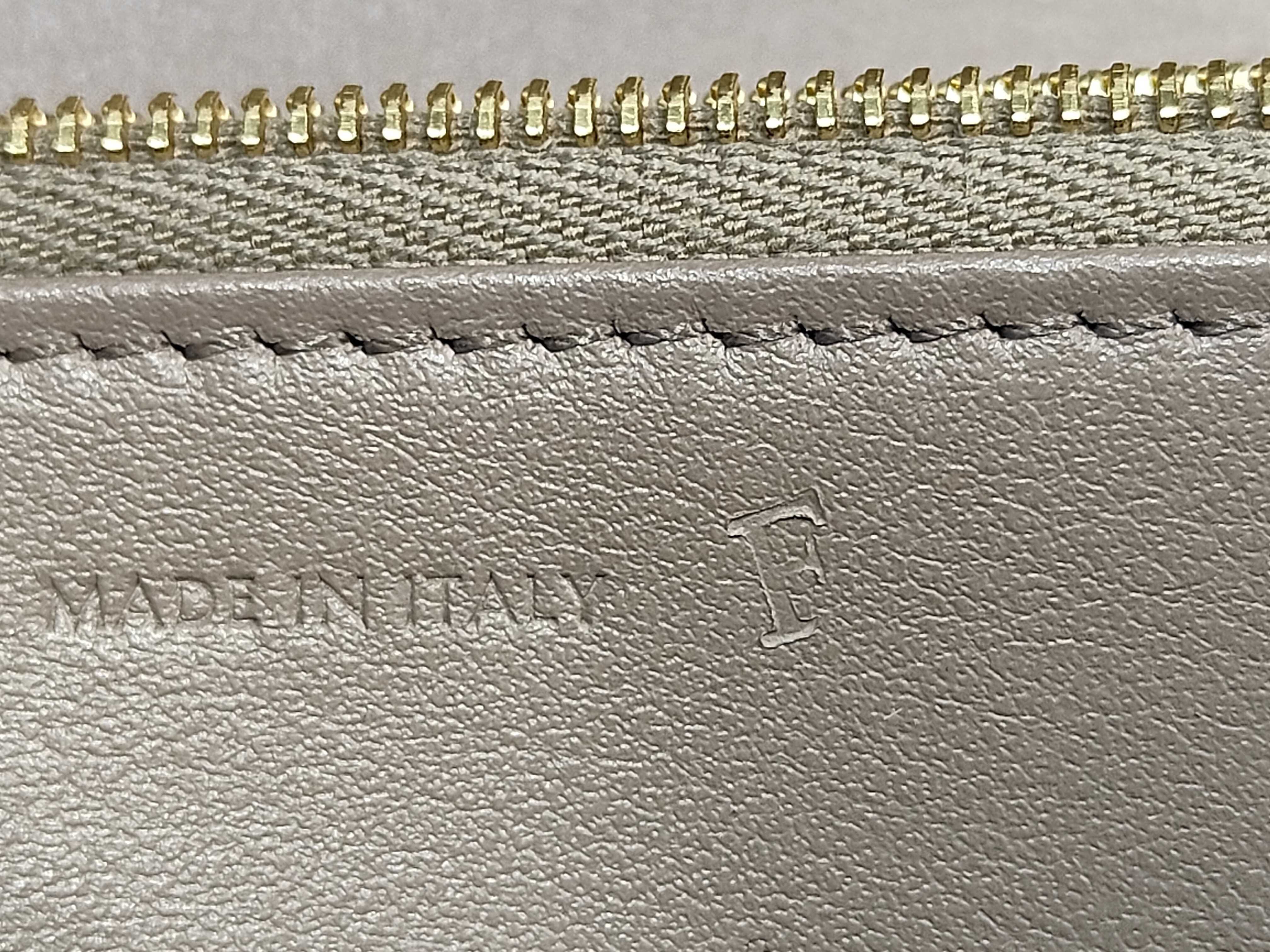Unused Flap Long Wallet Etoupe Wallet — view 9