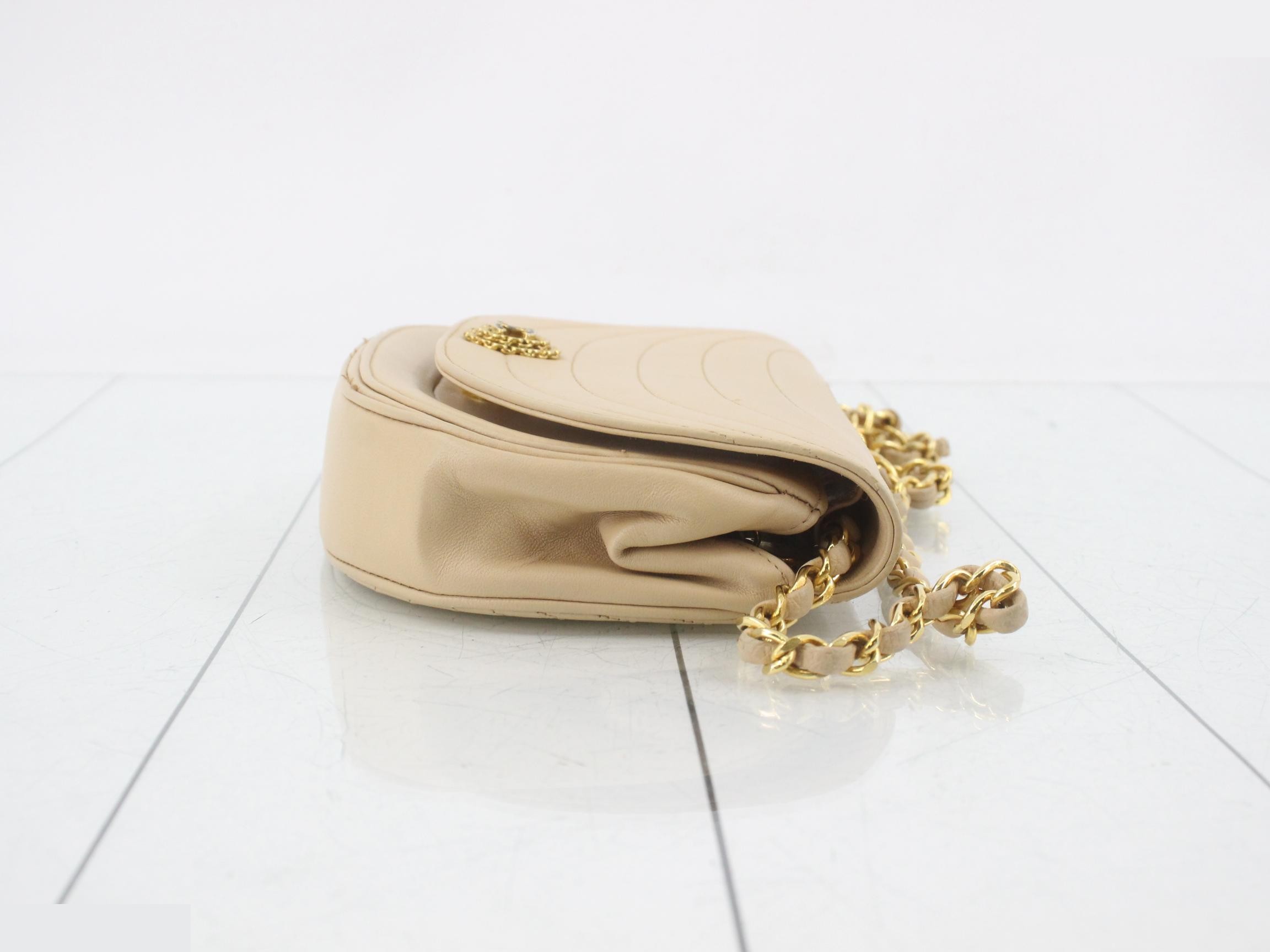 Matelassé (Bag) - Shoulder Bag - Half Moon - Beige — view 3
