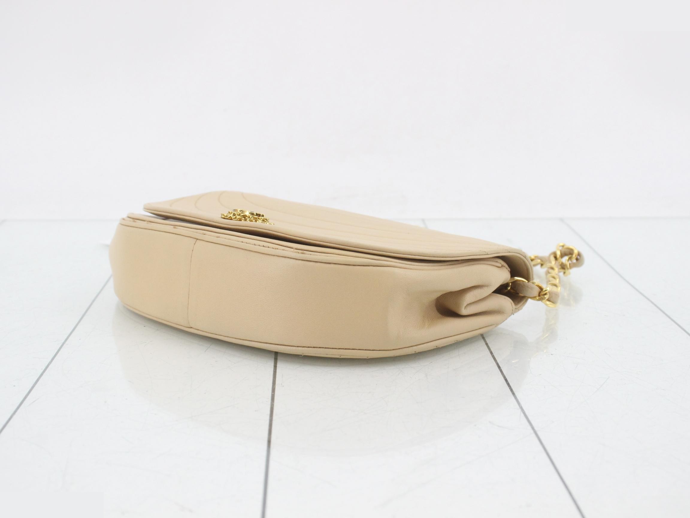 Matelassé (Bag) - Shoulder Bag - Half Moon - Beige — view 6