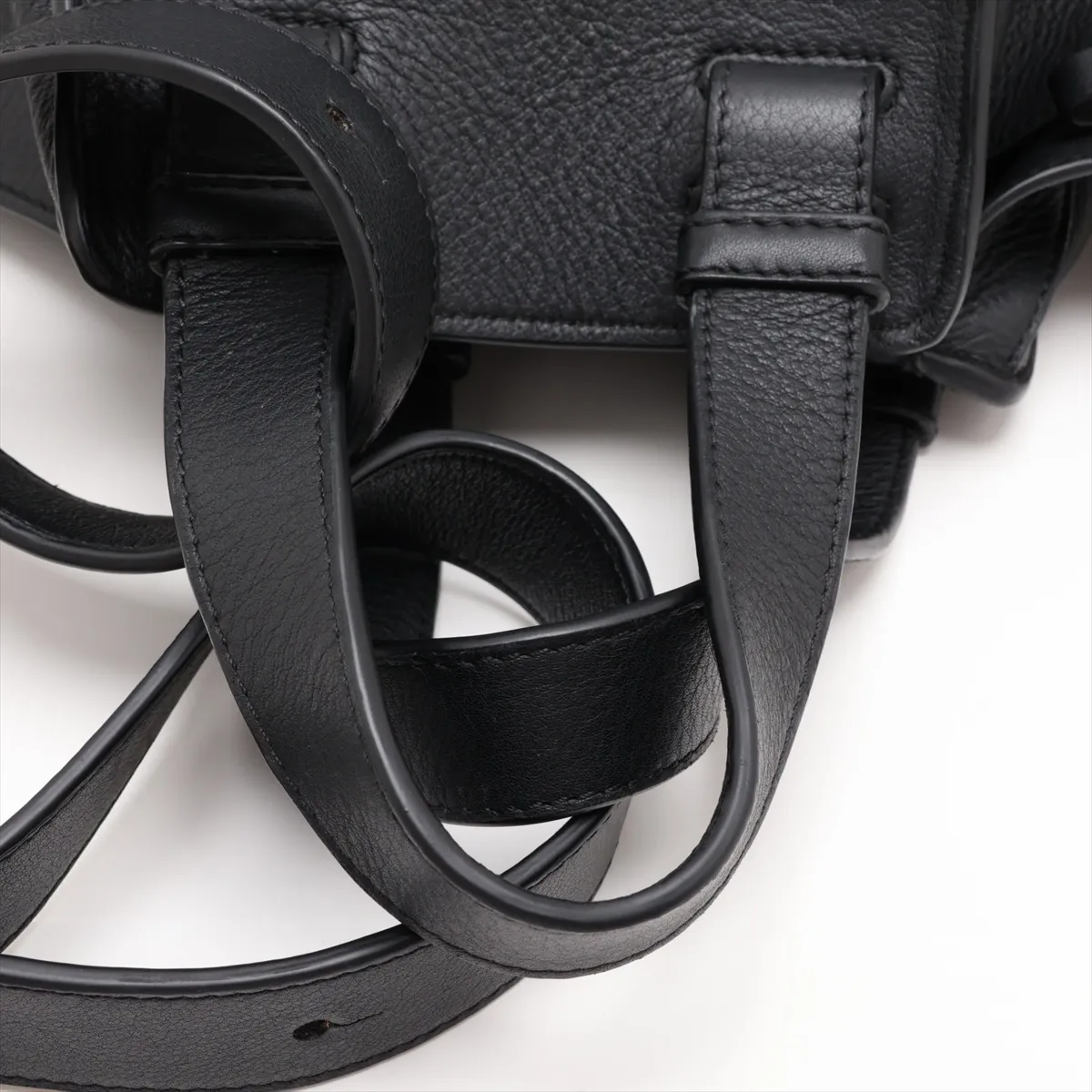 Hammock Leather 2-Way Handbag, Black — view 5