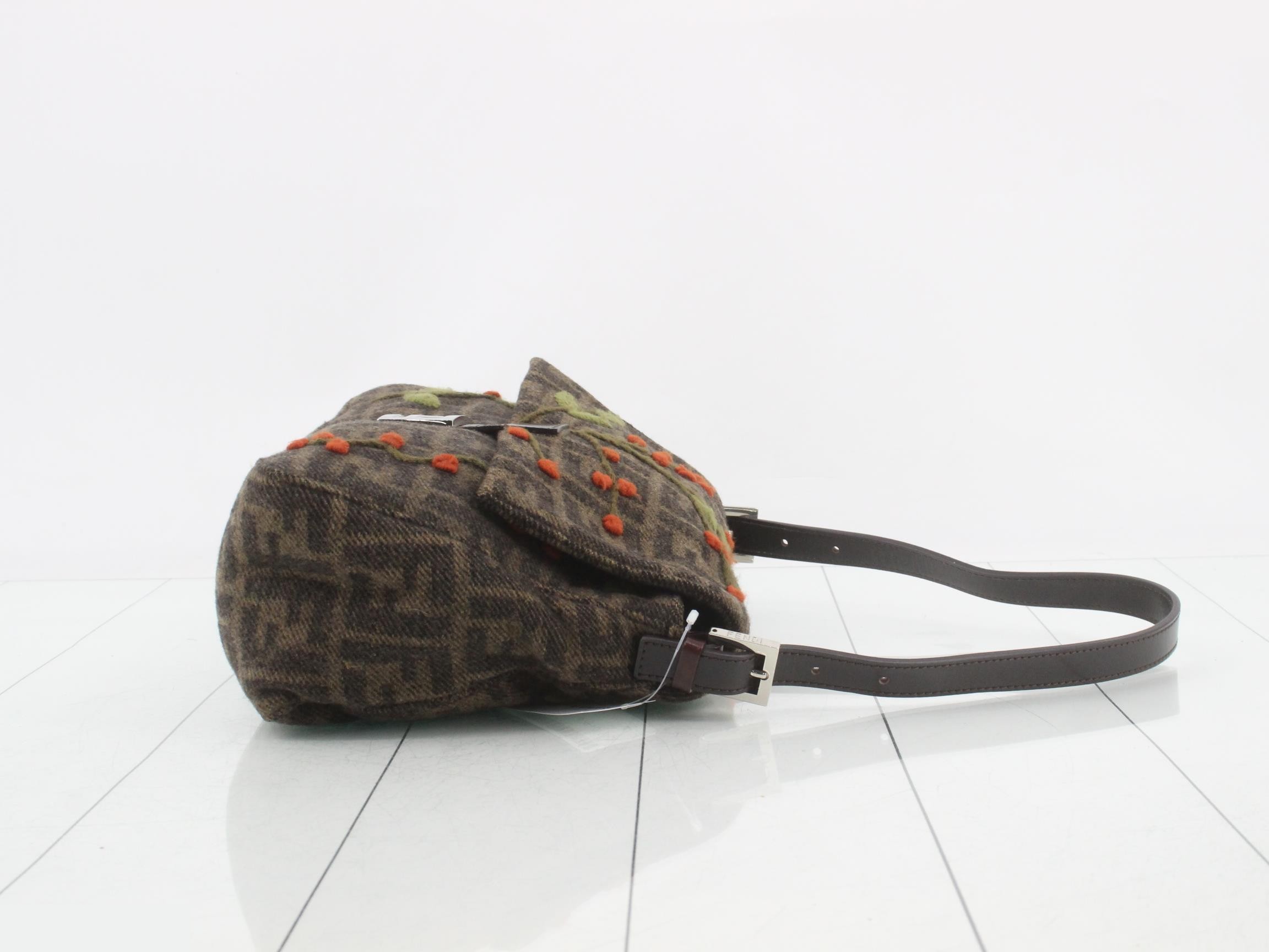 Mamma Bucket One-Shoulder Bag, Wool — view 3