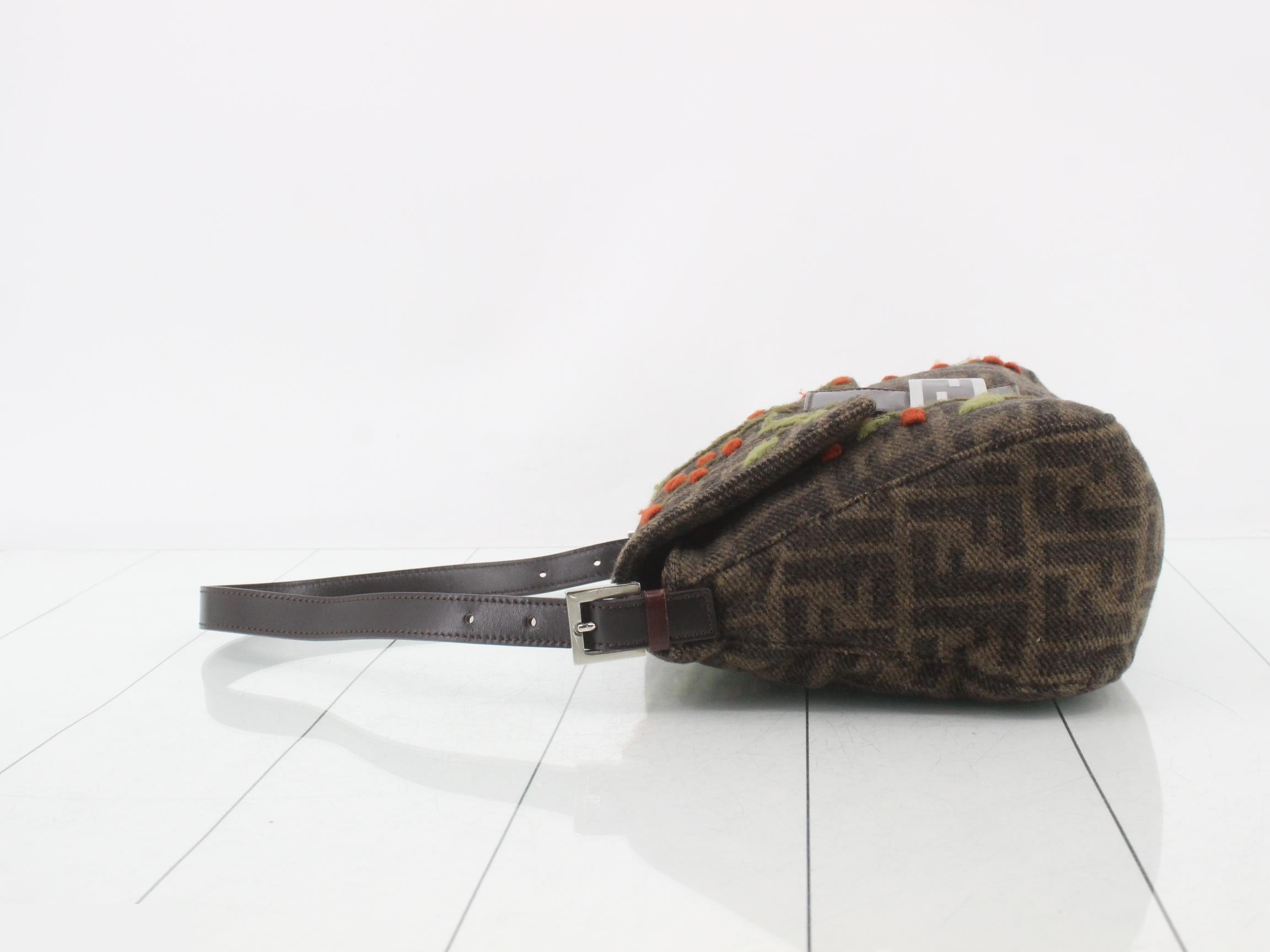 Mamma Bucket One-Shoulder Bag, Wool — view 4