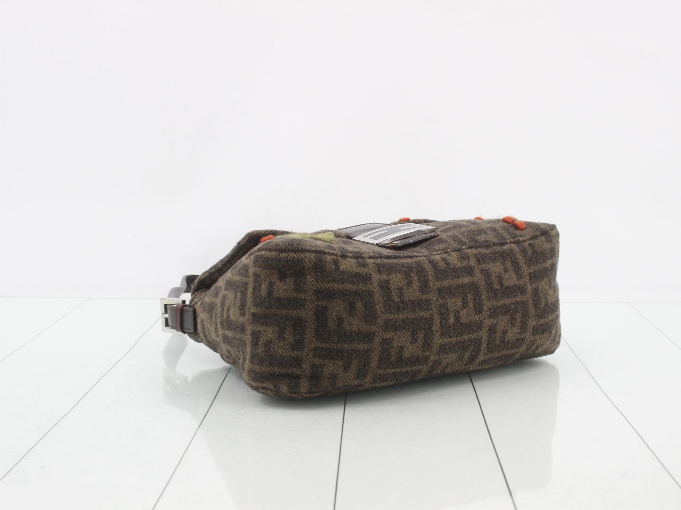 Mamma Bucket One-Shoulder Bag, Wool — view 5