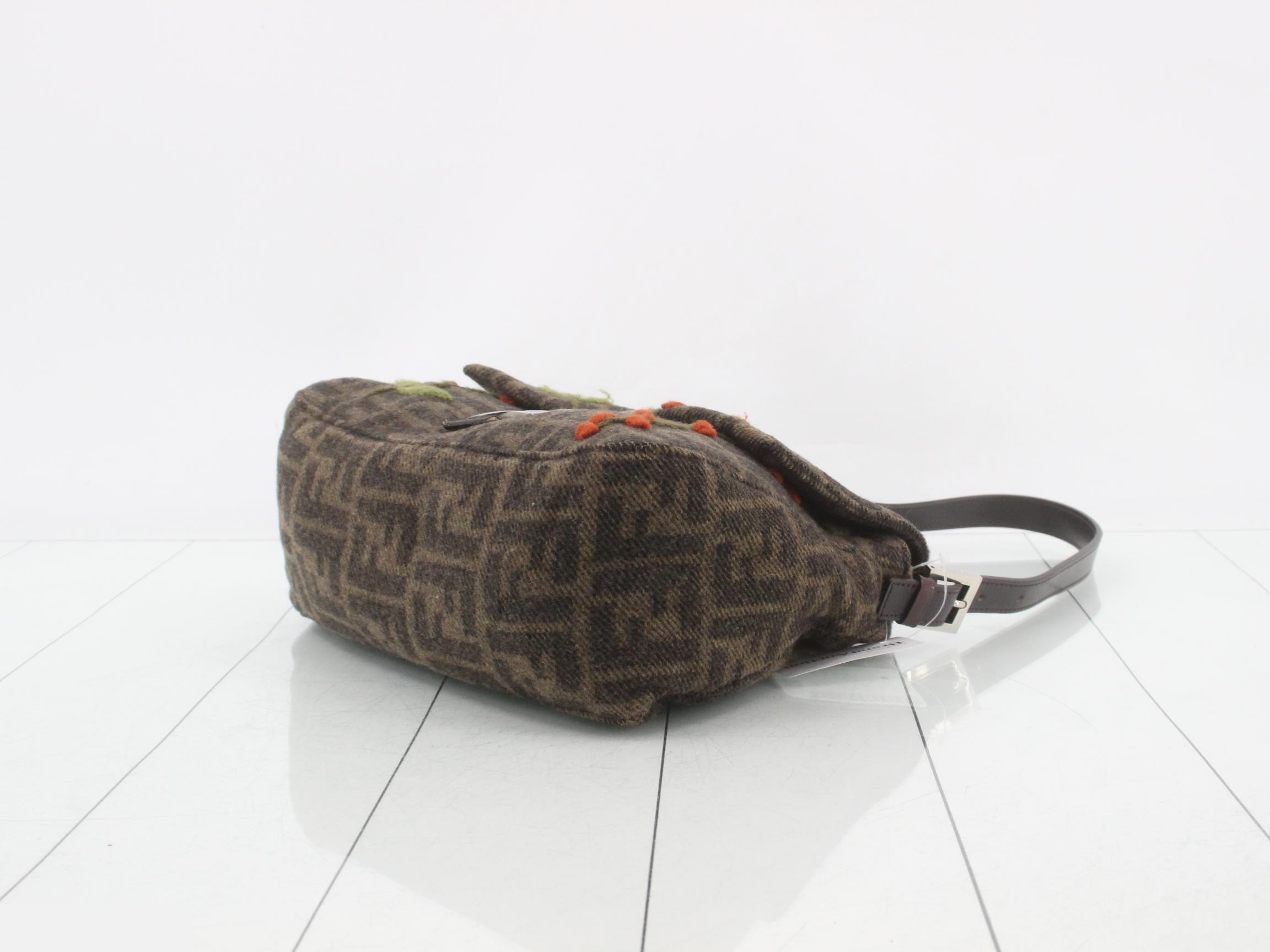 Mamma Bucket One-Shoulder Bag, Wool — view 6