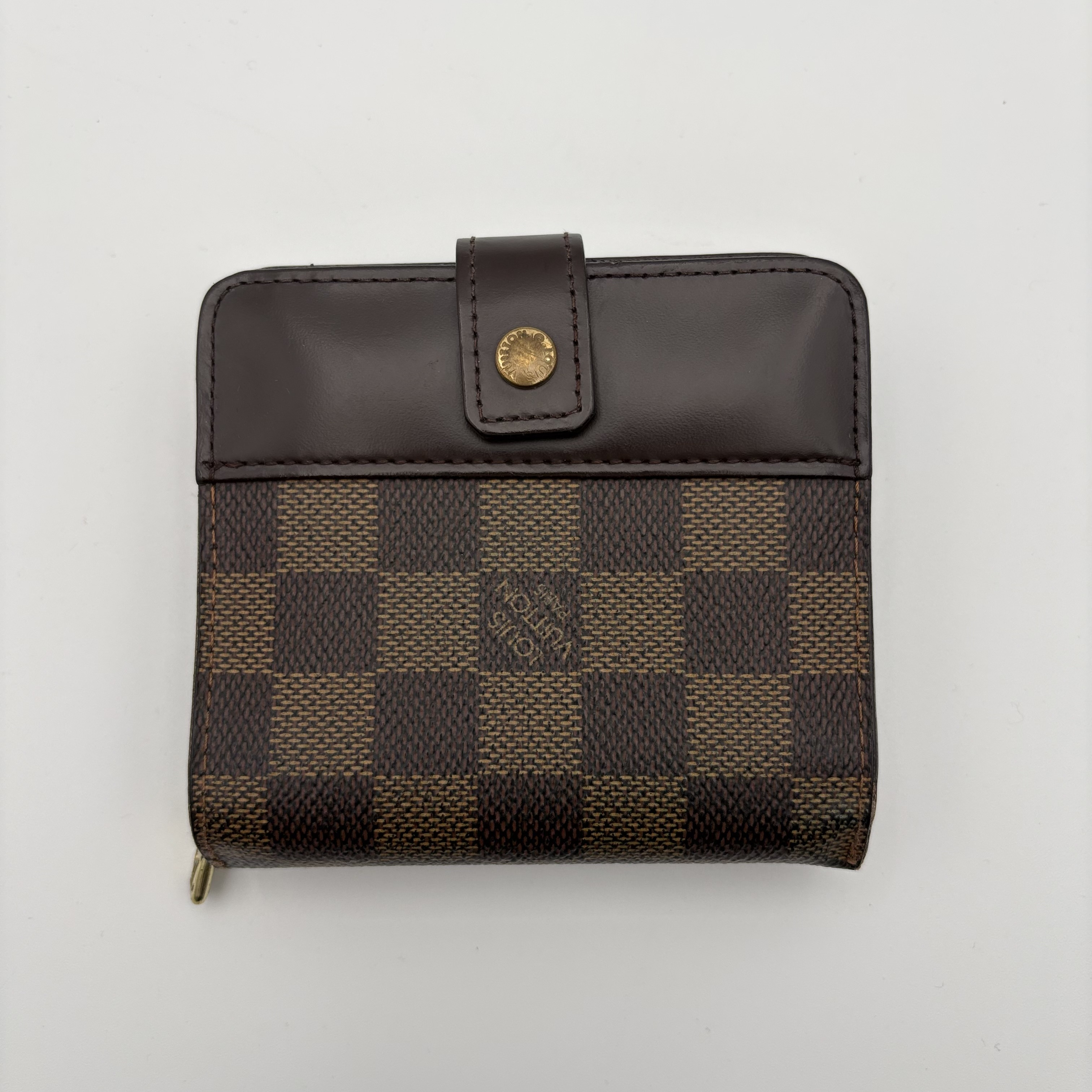 Damier Compact Zip Bi-fold Wallet