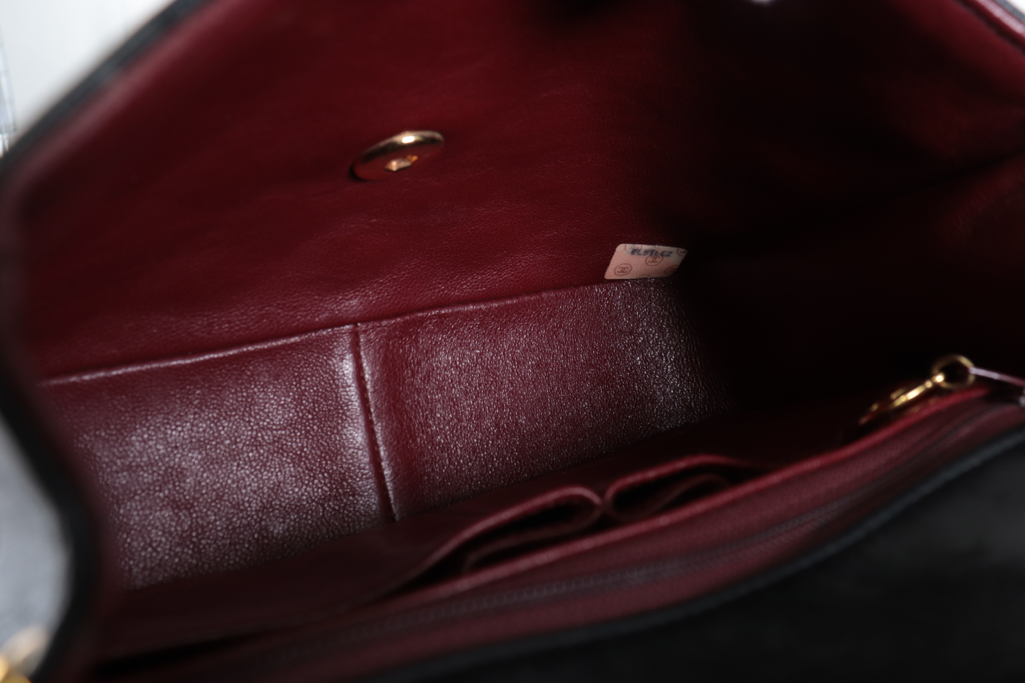 Mini Matelassé Lambskin Chain Shoulder Bag (Serial Number W202) — view 8