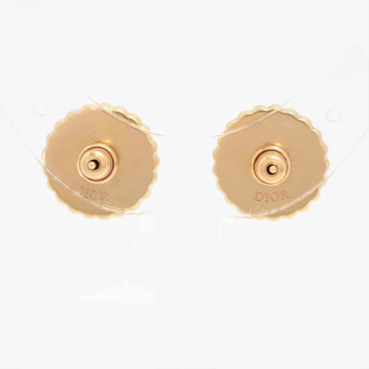 Petit CD Earrings (for both ears) GP x Fake Pearl Gold x Purple — view 2