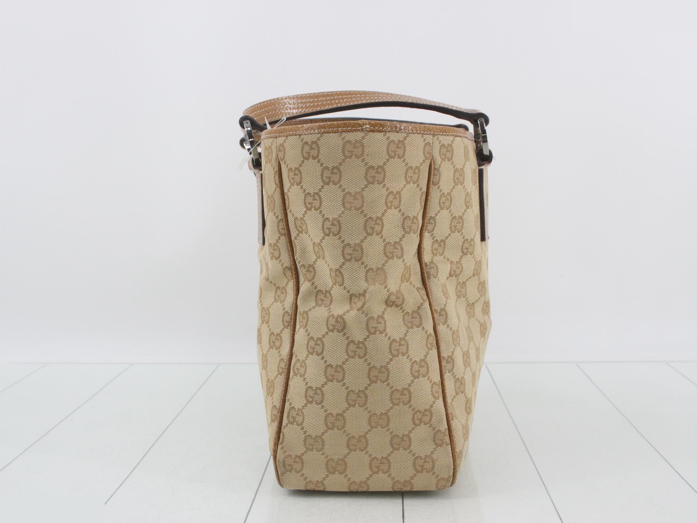 GG Canvas Tote Bag 113017 Beige — view 3