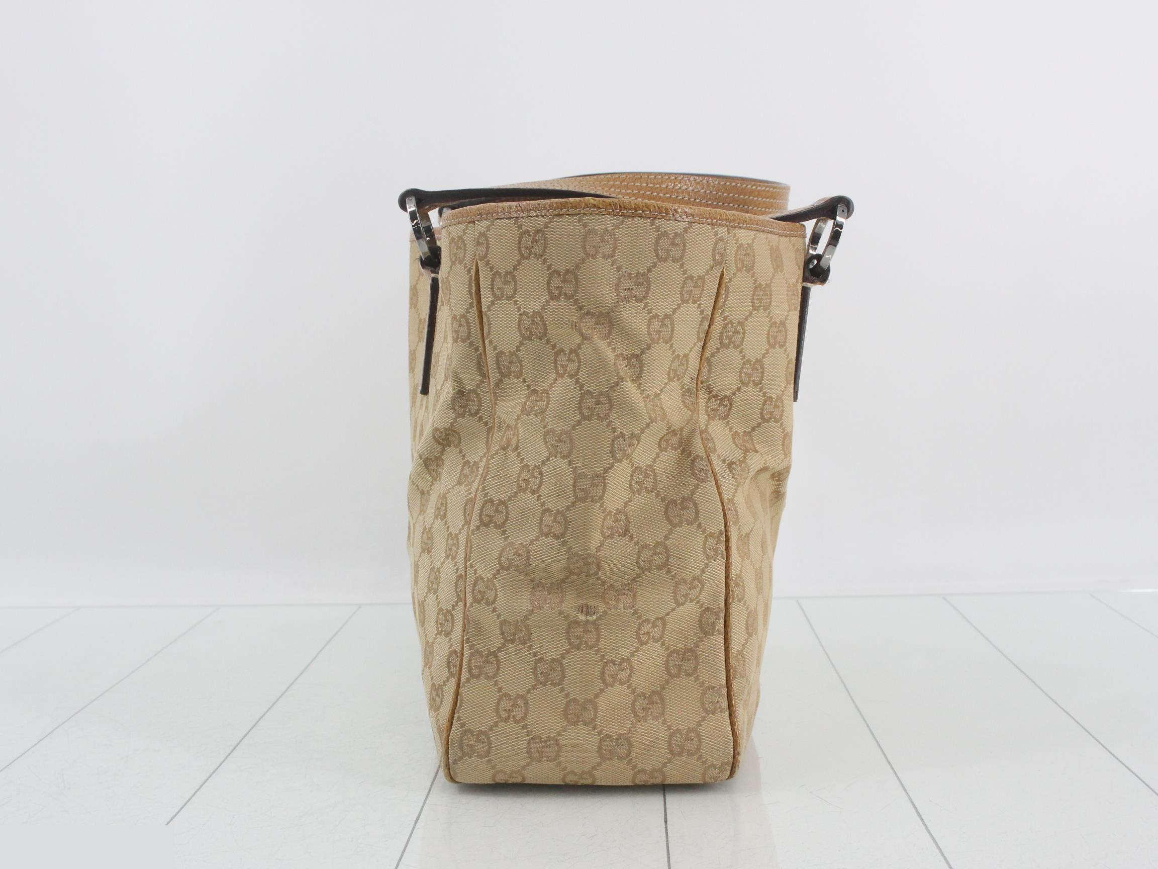 GG Canvas Tote Bag 113017 Beige — view 4