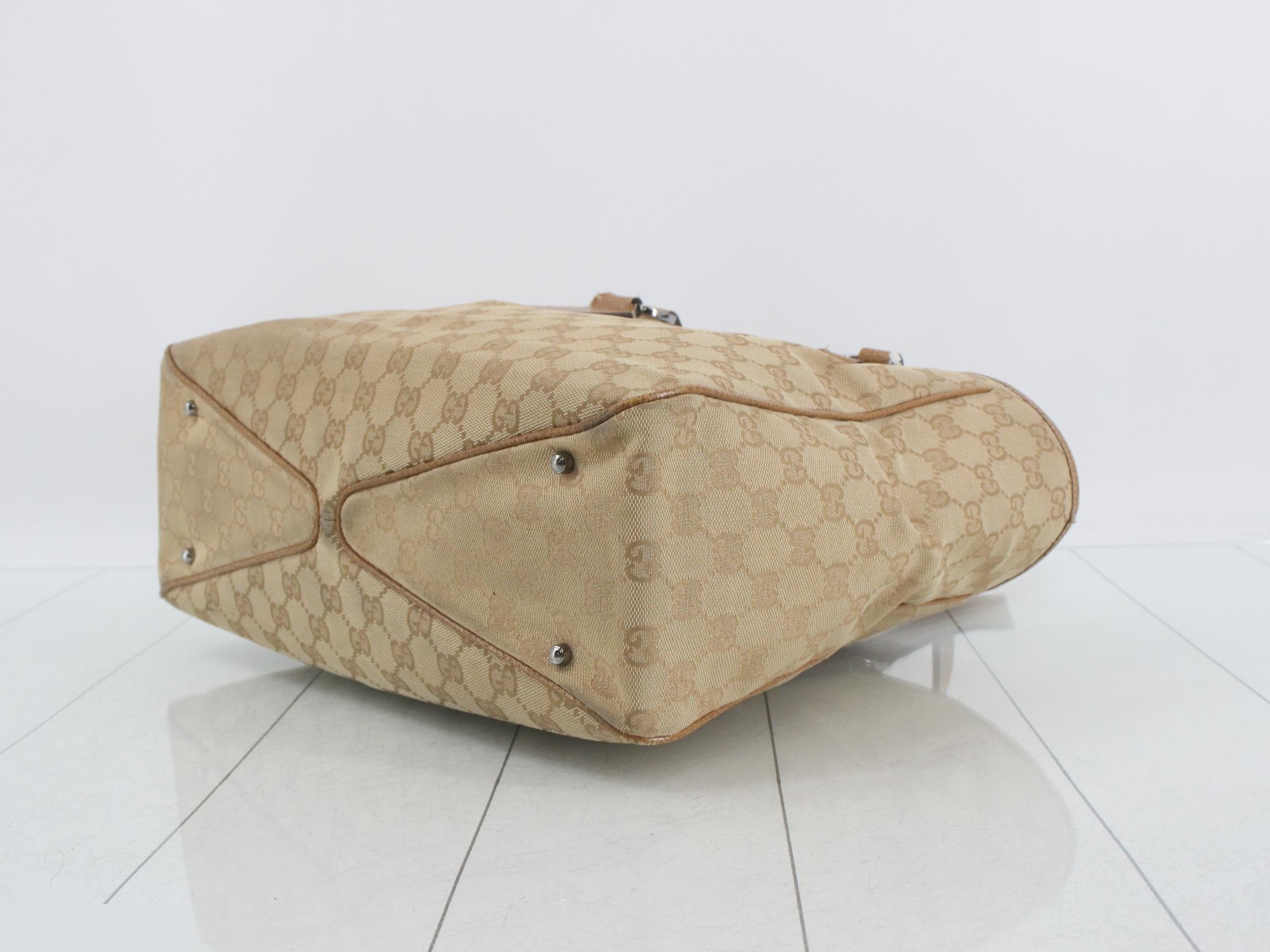 GG Canvas Tote Bag 113017 Beige — view 6