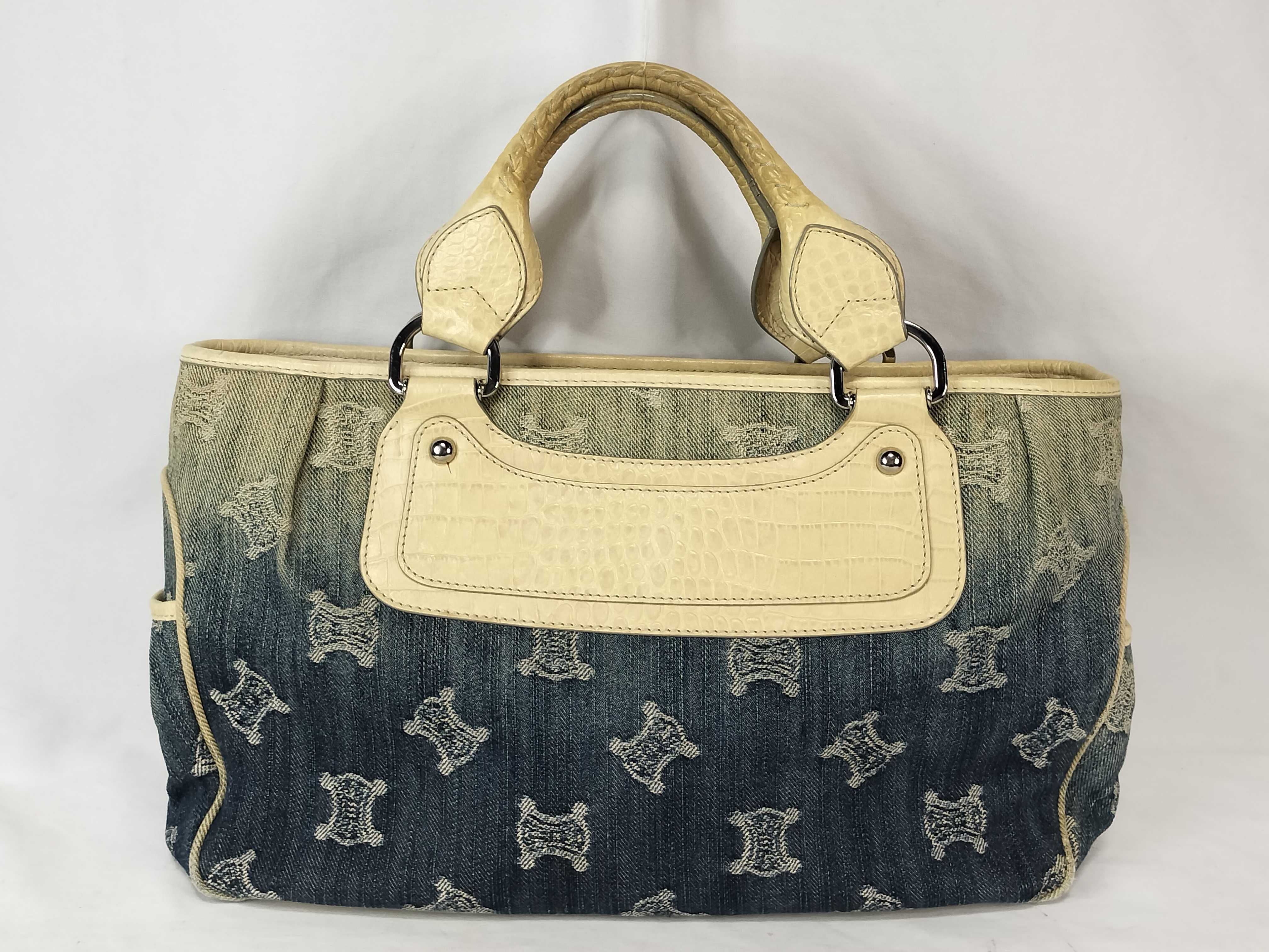 denim handbag