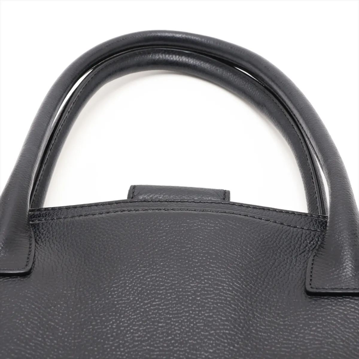 Executive Leather 2-Way Tote Bag, Black with Gold Hardware, Item No. 11929053 (Serial Number 11) — view 6