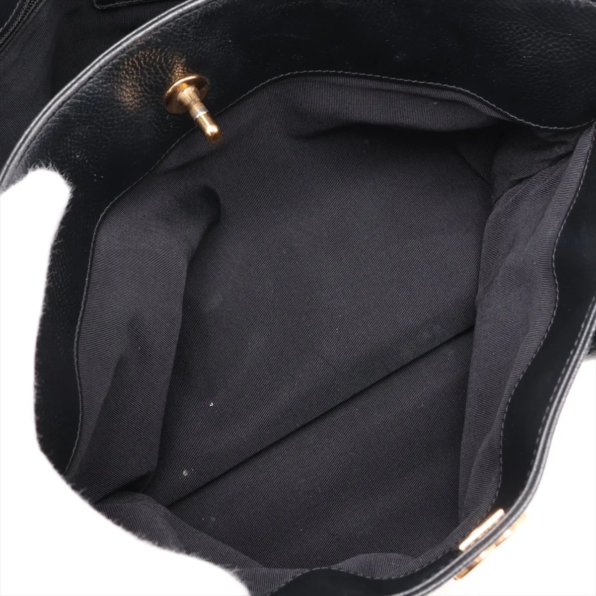 Executive Leather 2-Way Tote Bag, Black with Gold Hardware, Item No. 11929053 (Serial Number 11) — view 7
