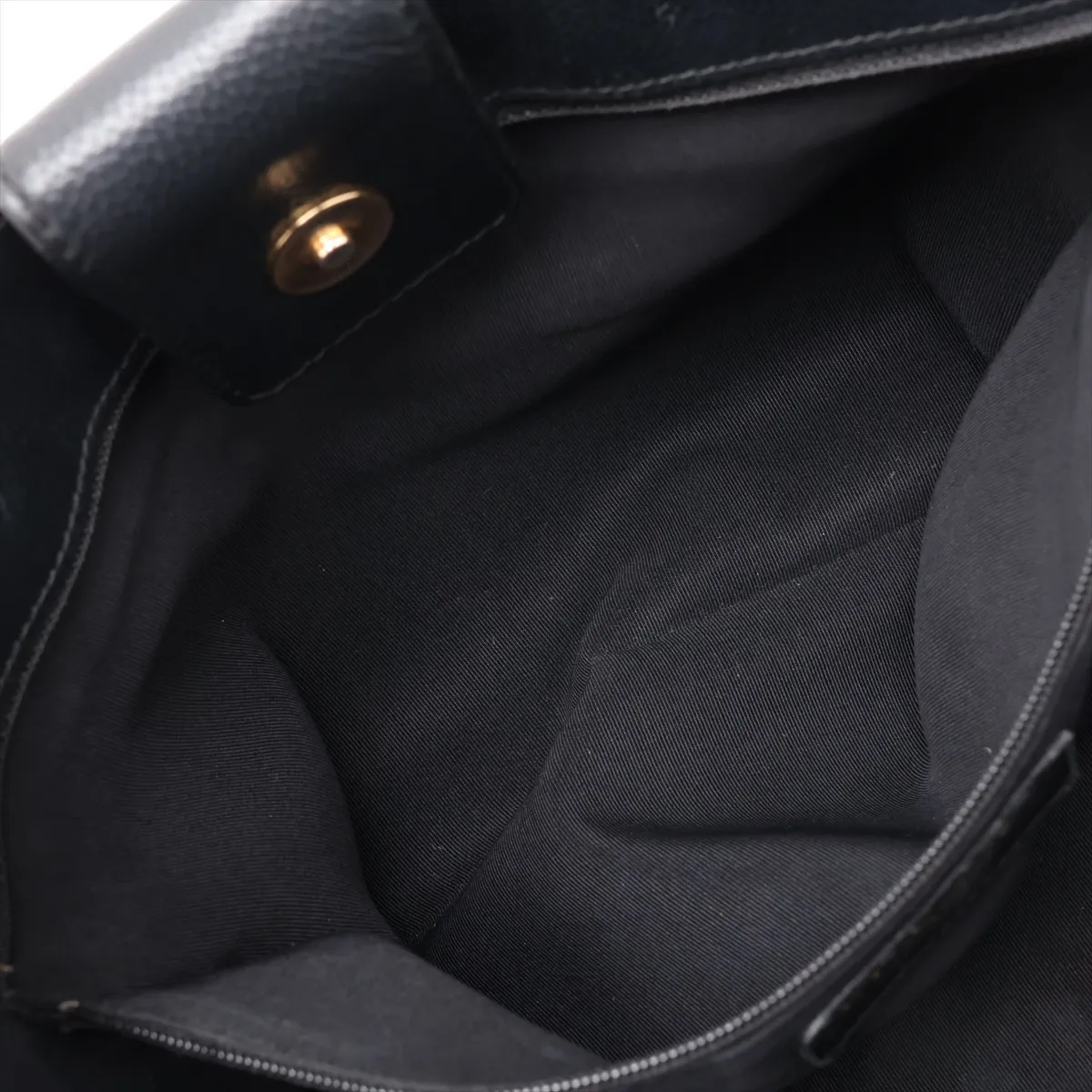 Executive Leather 2-Way Tote Bag, Black with Gold Hardware, Item No. 11929053 (Serial Number 11) — view 9