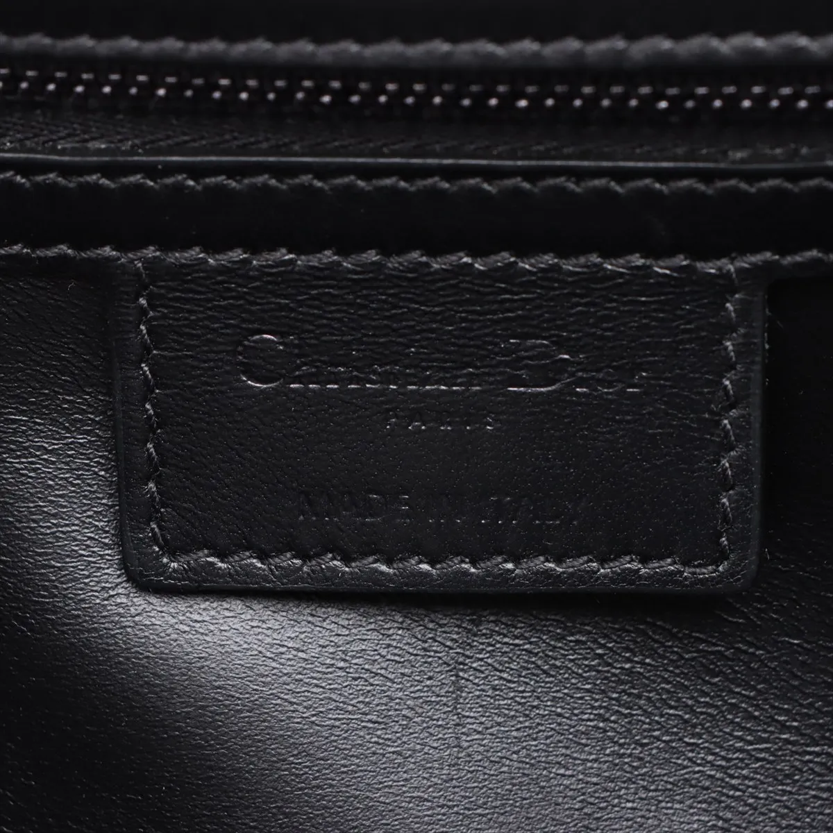 Cannage Caro Leather Chain Shoulder Bag Black — view 11