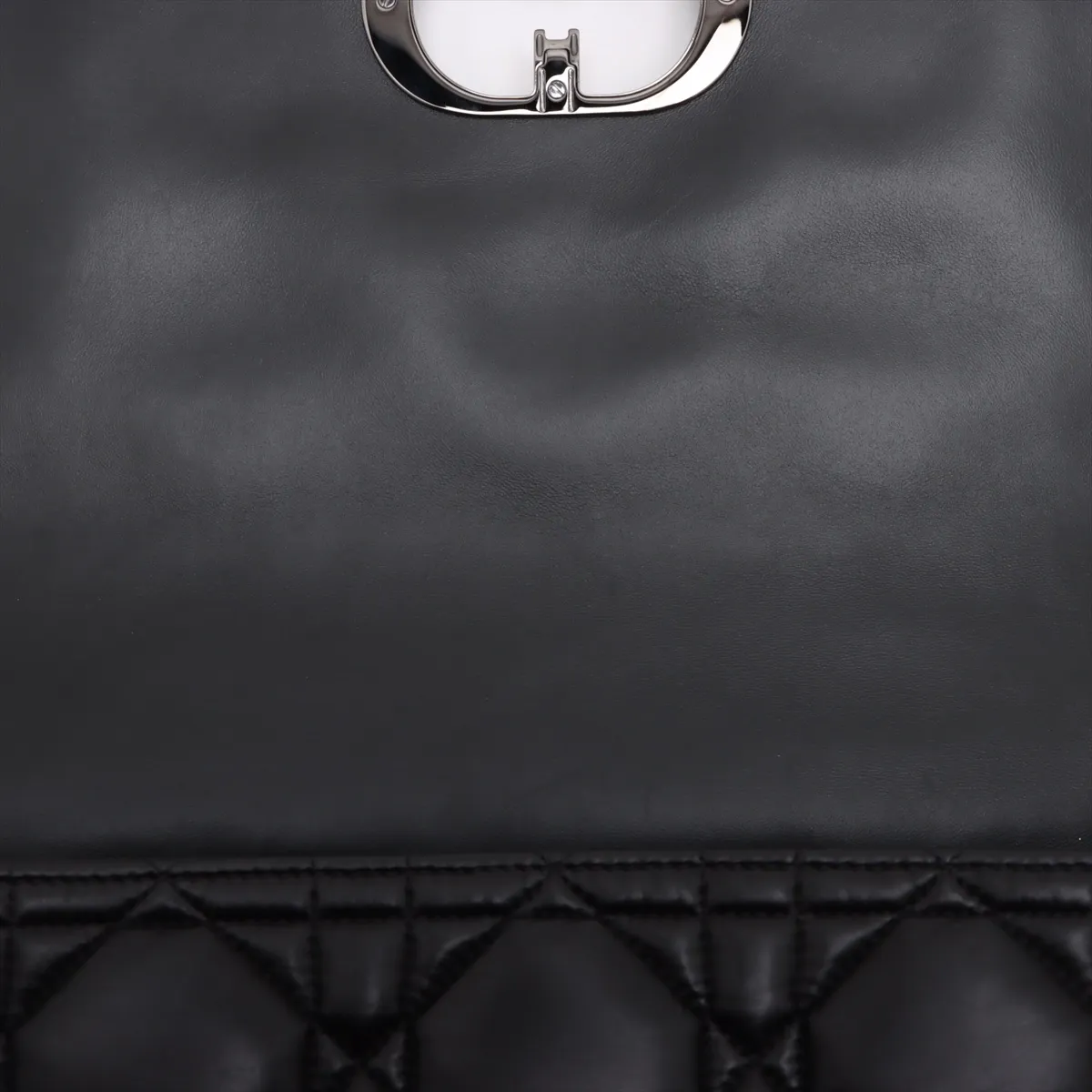 Cannage Caro Leather Chain Shoulder Bag Black — view 13