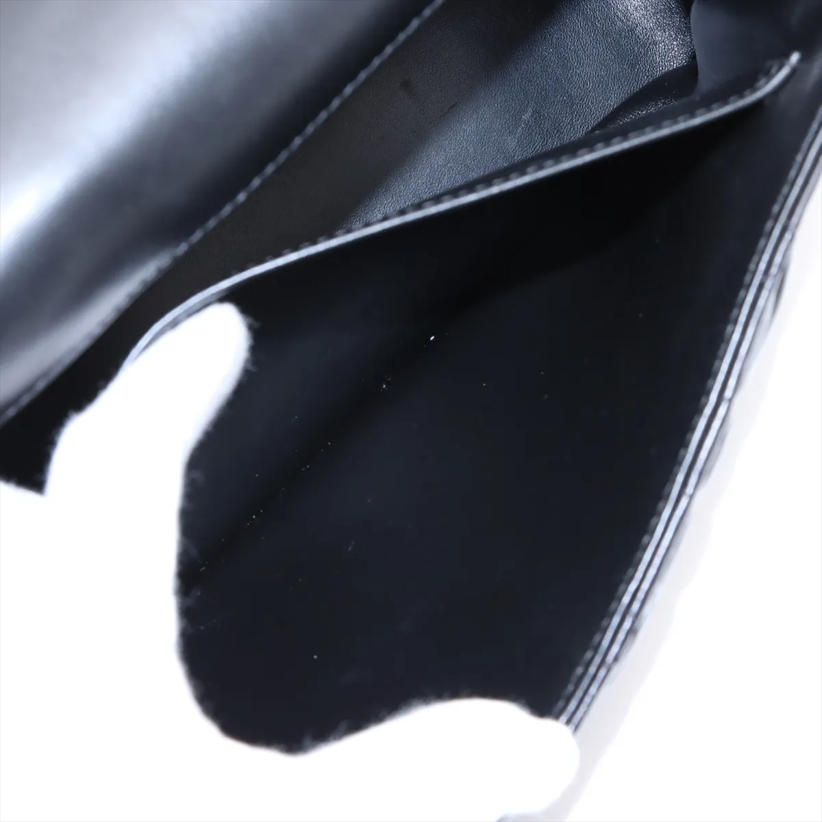 Cannage Caro Leather Chain Shoulder Bag Black — view 9