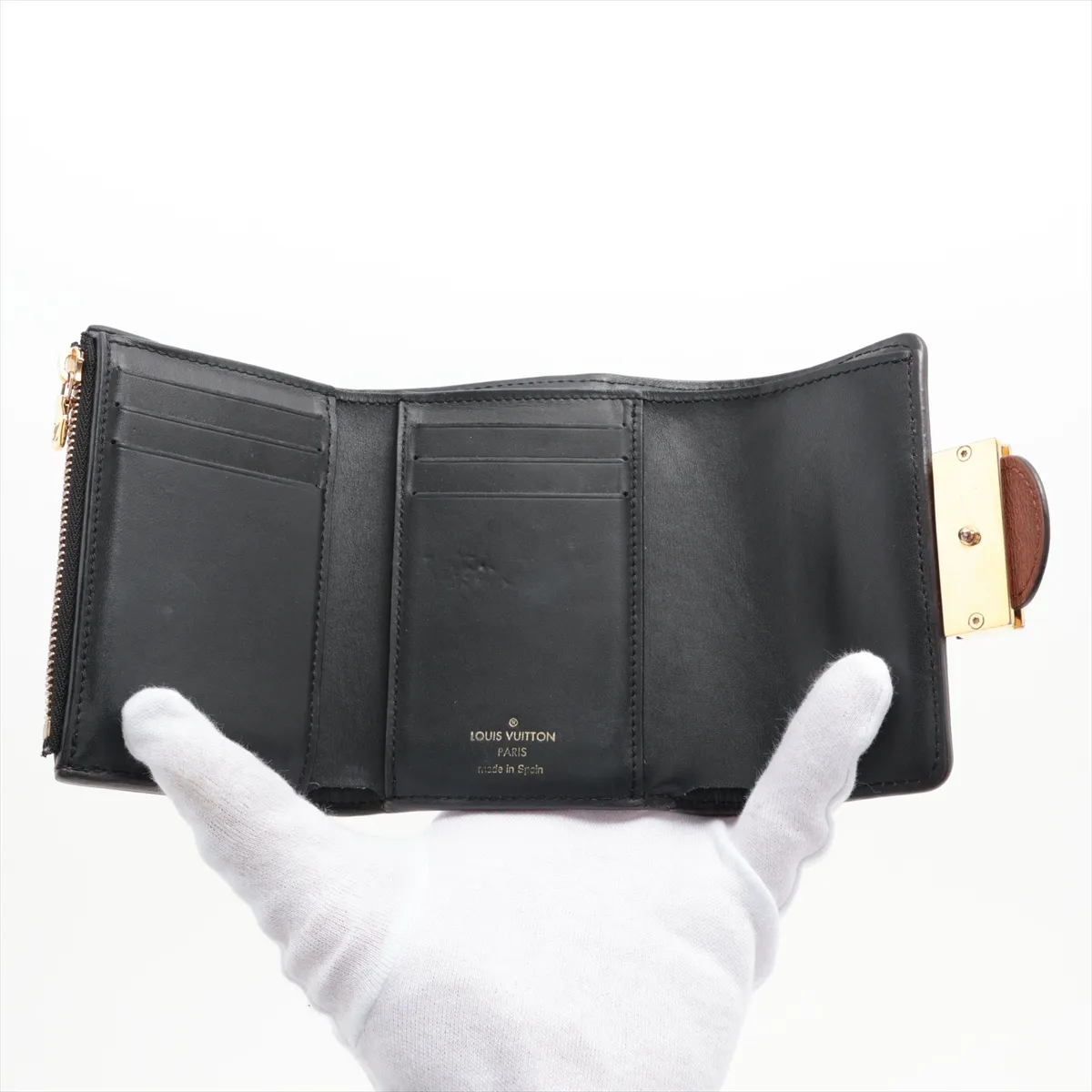 Monogram Reverse Portefeuille Dauphine Compact M68725 CA3240 Black Compact Wallet — view 4