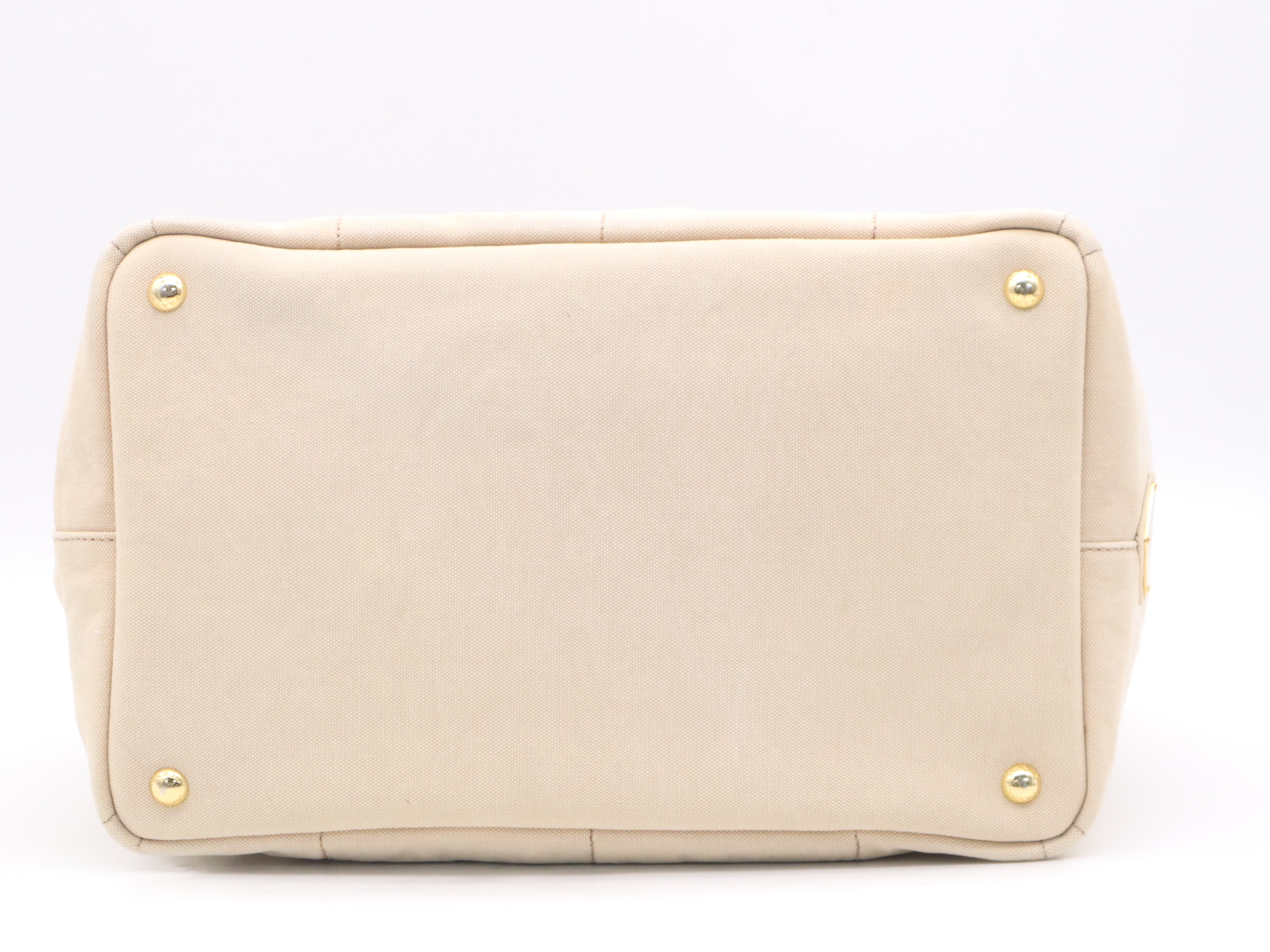 Canvas Canapa Handbag, Beige, with Guarantee Card — view 4