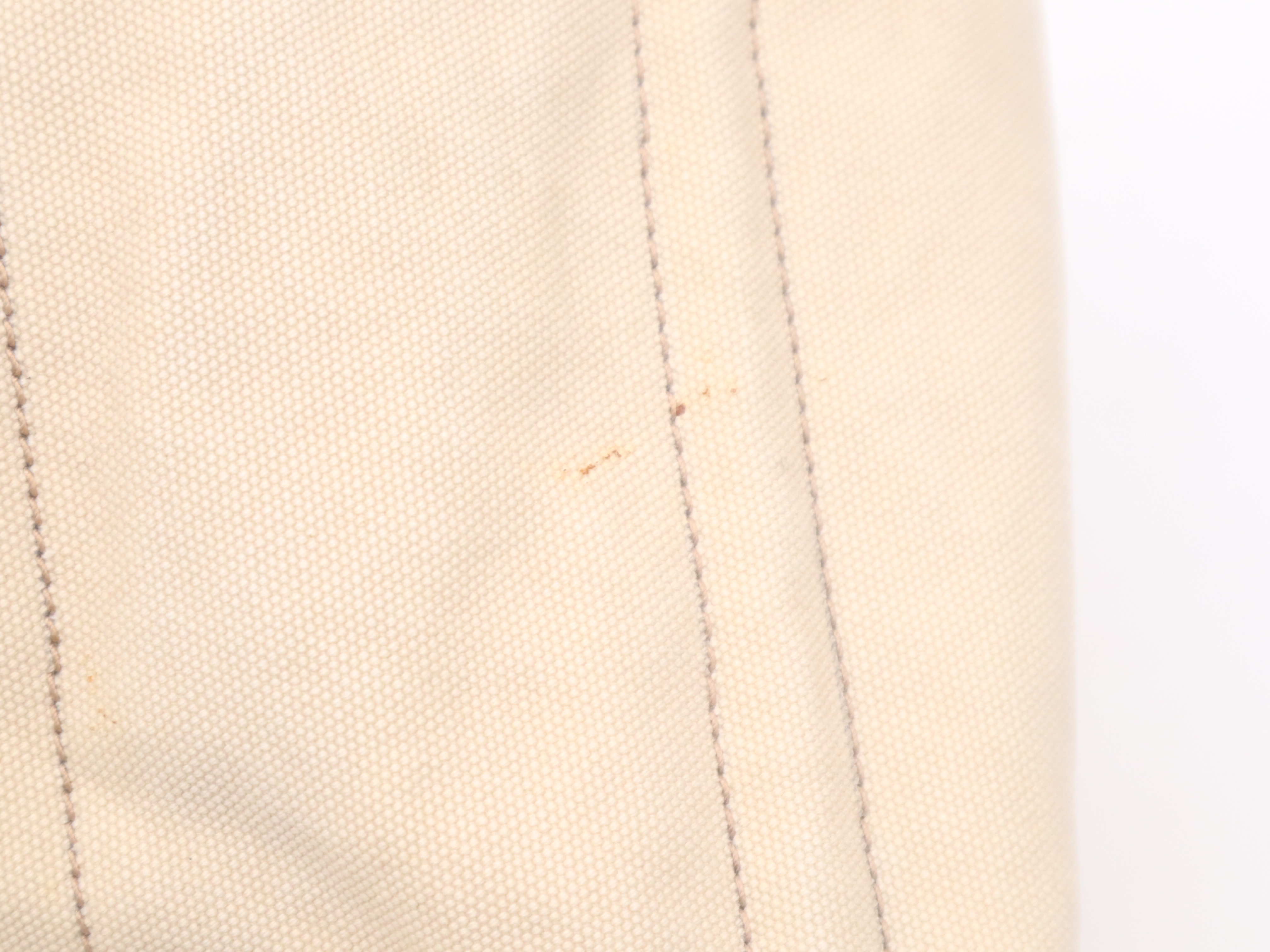 Canvas Canapa Handbag, Beige, with Guarantee Card — view 9