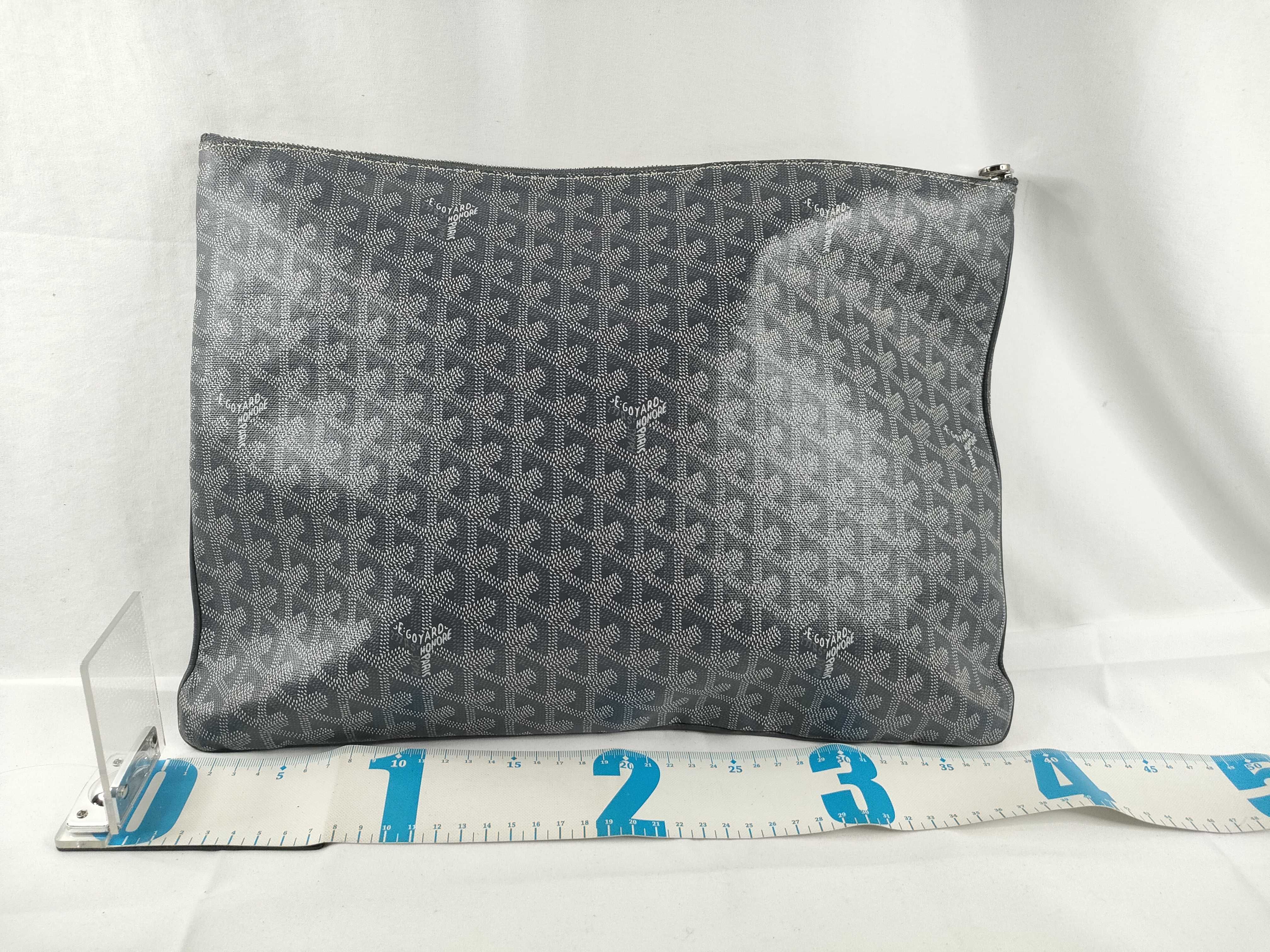 MY- Senat MM PVC Clutch Bag Gray - Grade B Clutch Bag — view 2