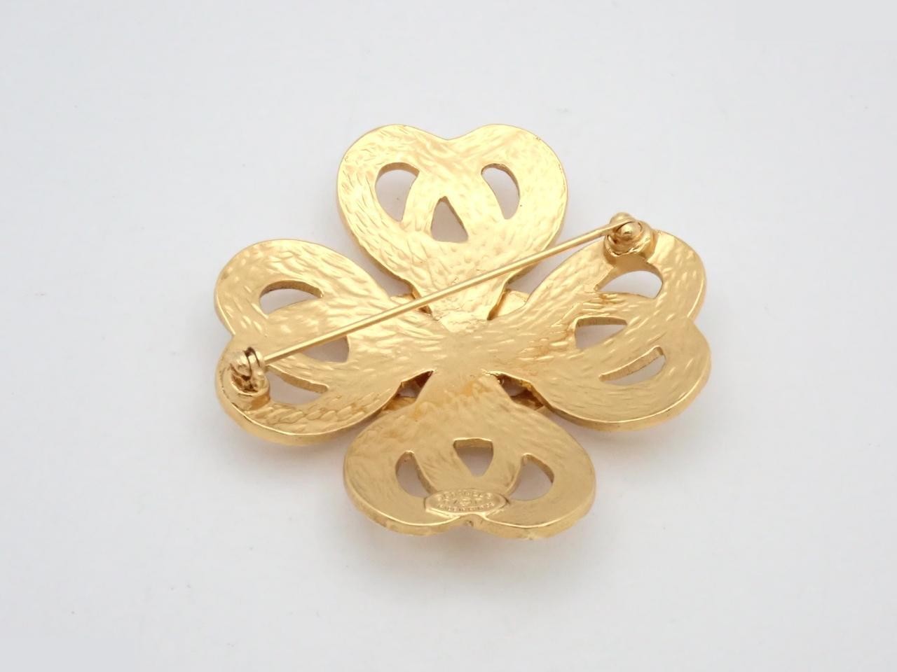 Coco Mark Gold Brooch — view 2