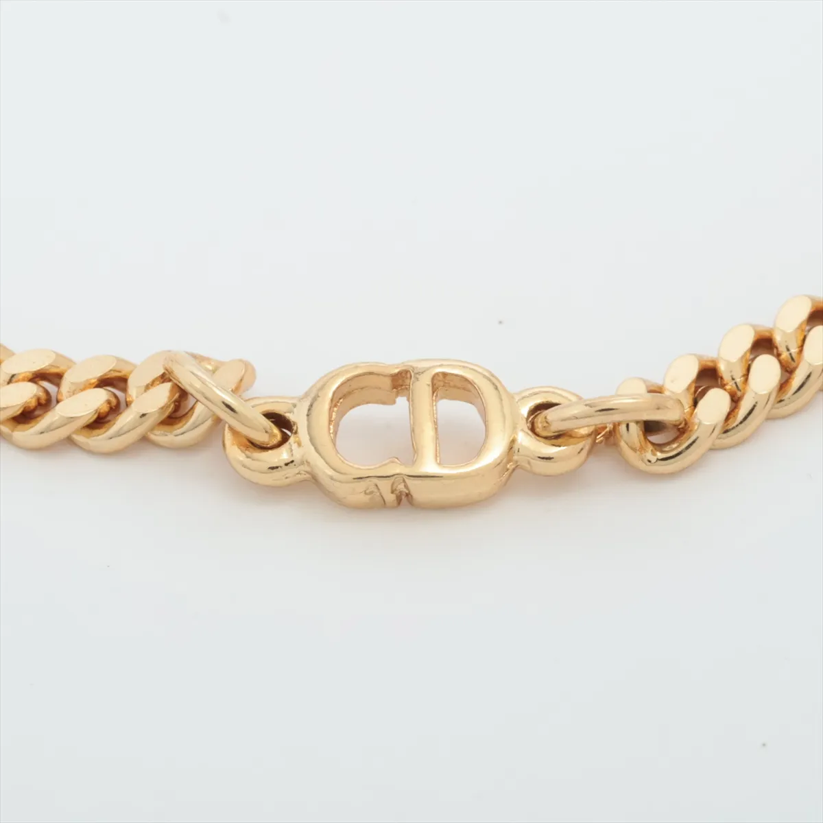 CD logo bracelet, GP gold. Shows signs of wear, — view 2