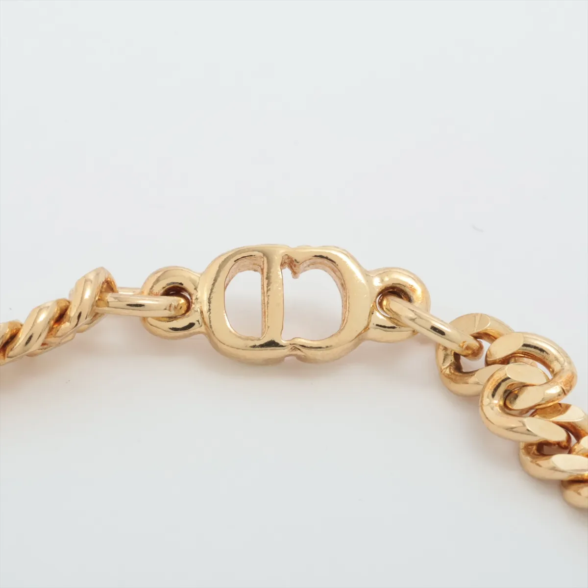 CD logo bracelet, GP gold. Shows signs of wear, — view 3