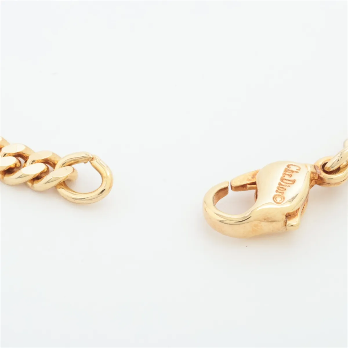 CD logo bracelet, GP gold. Shows signs of wear, — view 4