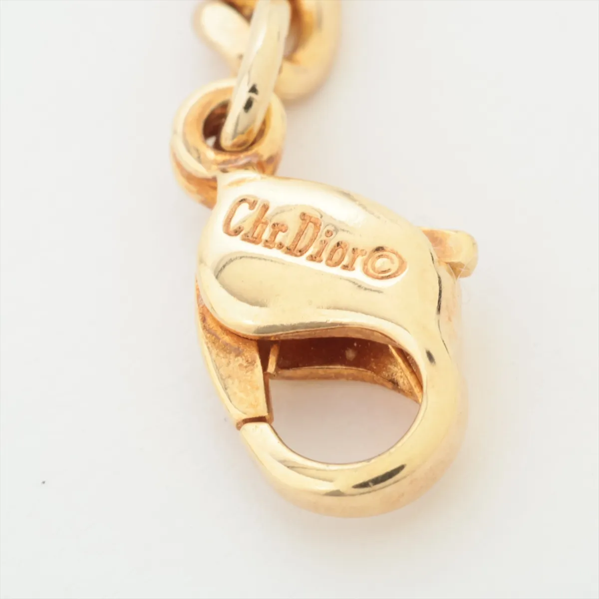 CD logo bracelet, GP gold. Shows signs of wear, — view 5
