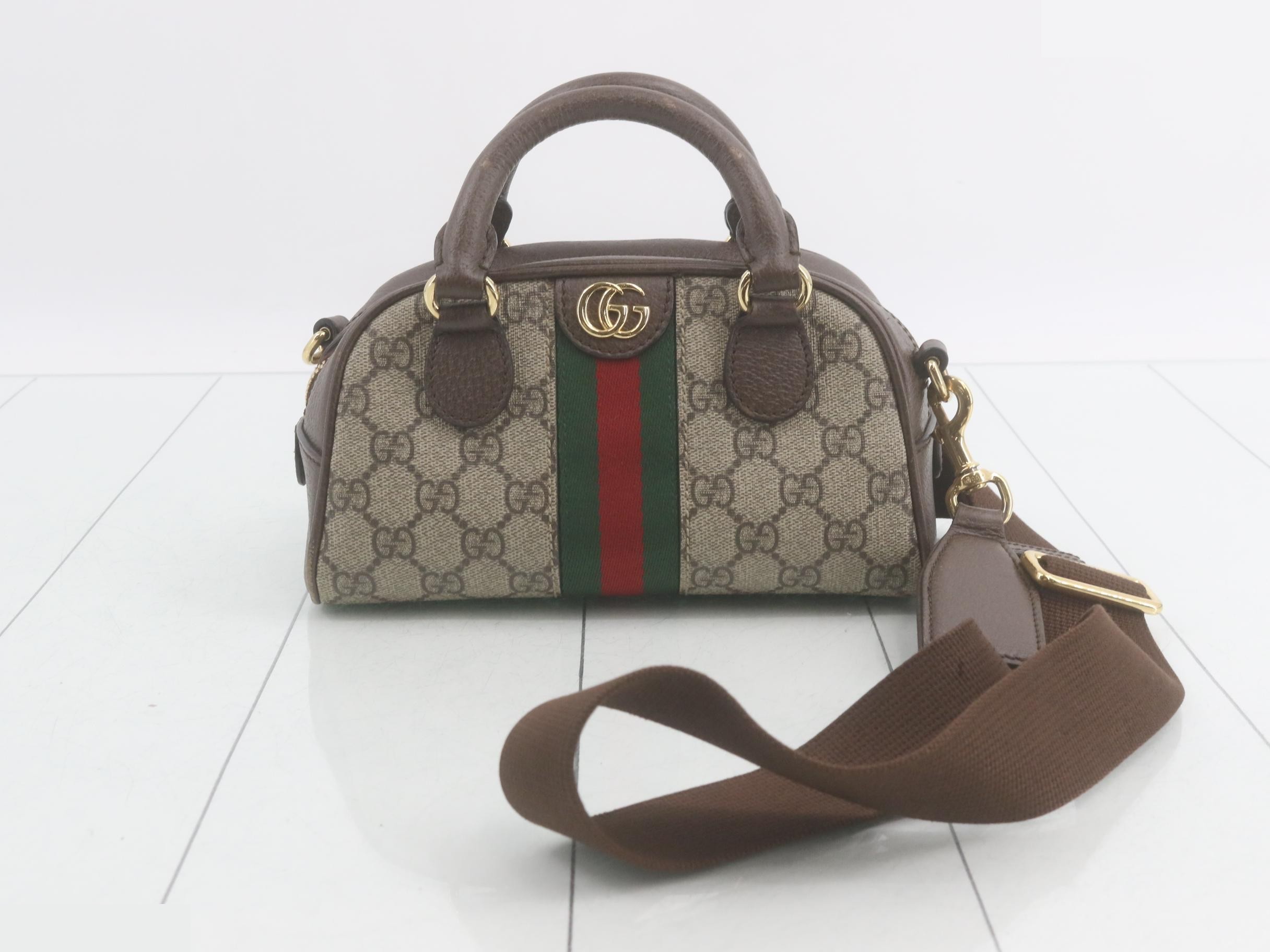 Ophidia GG Supreme Mini Top Handle Bag (2-Way)