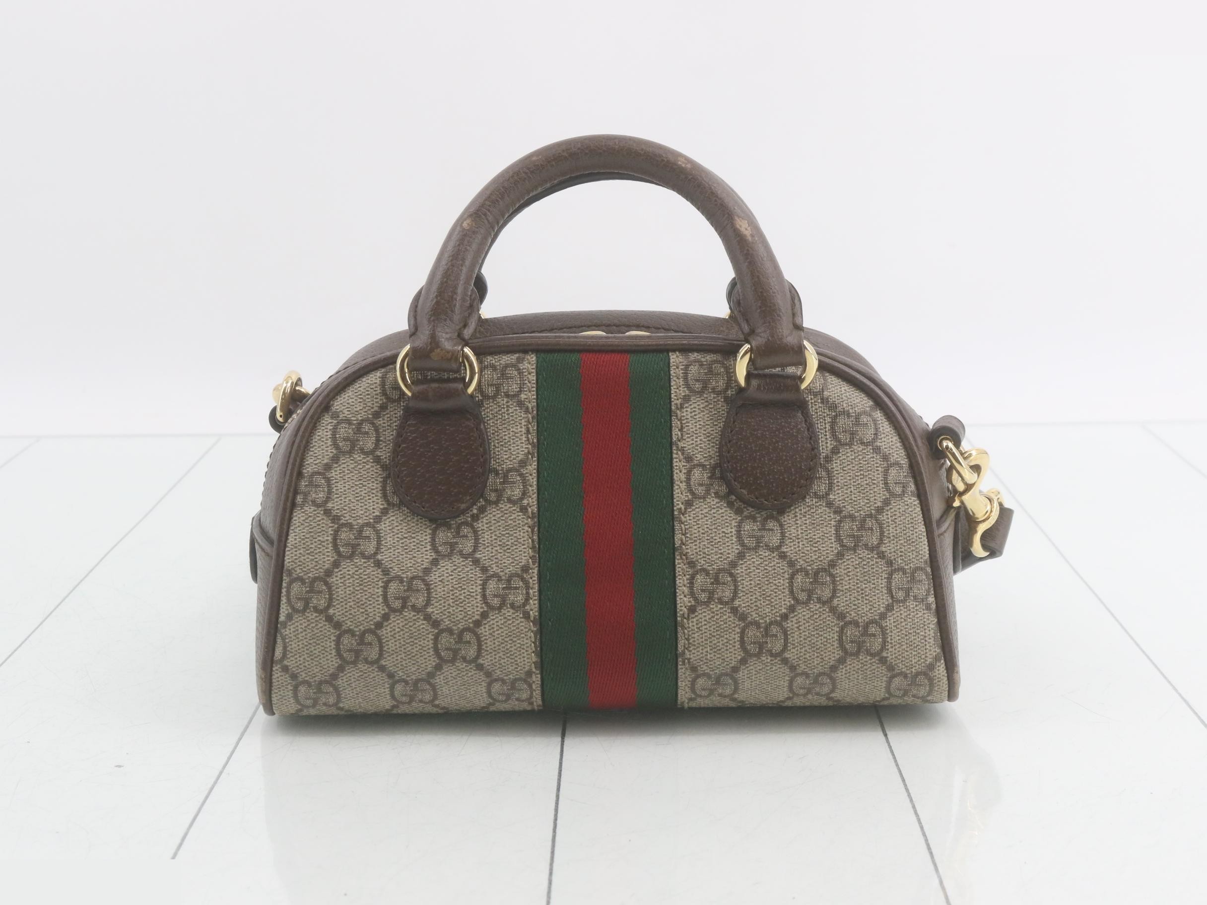 Ophidia GG Supreme Mini Top Handle Bag (2-Way) — view 2