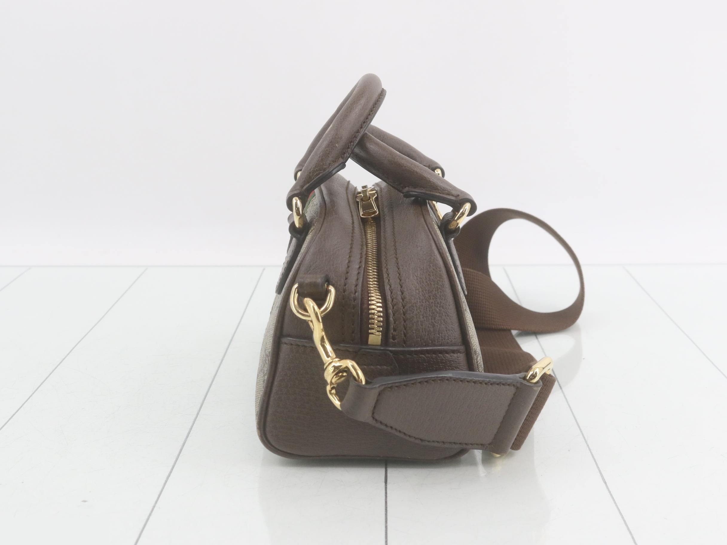 Ophidia GG Supreme Mini Top Handle Bag (2-Way) — view 4