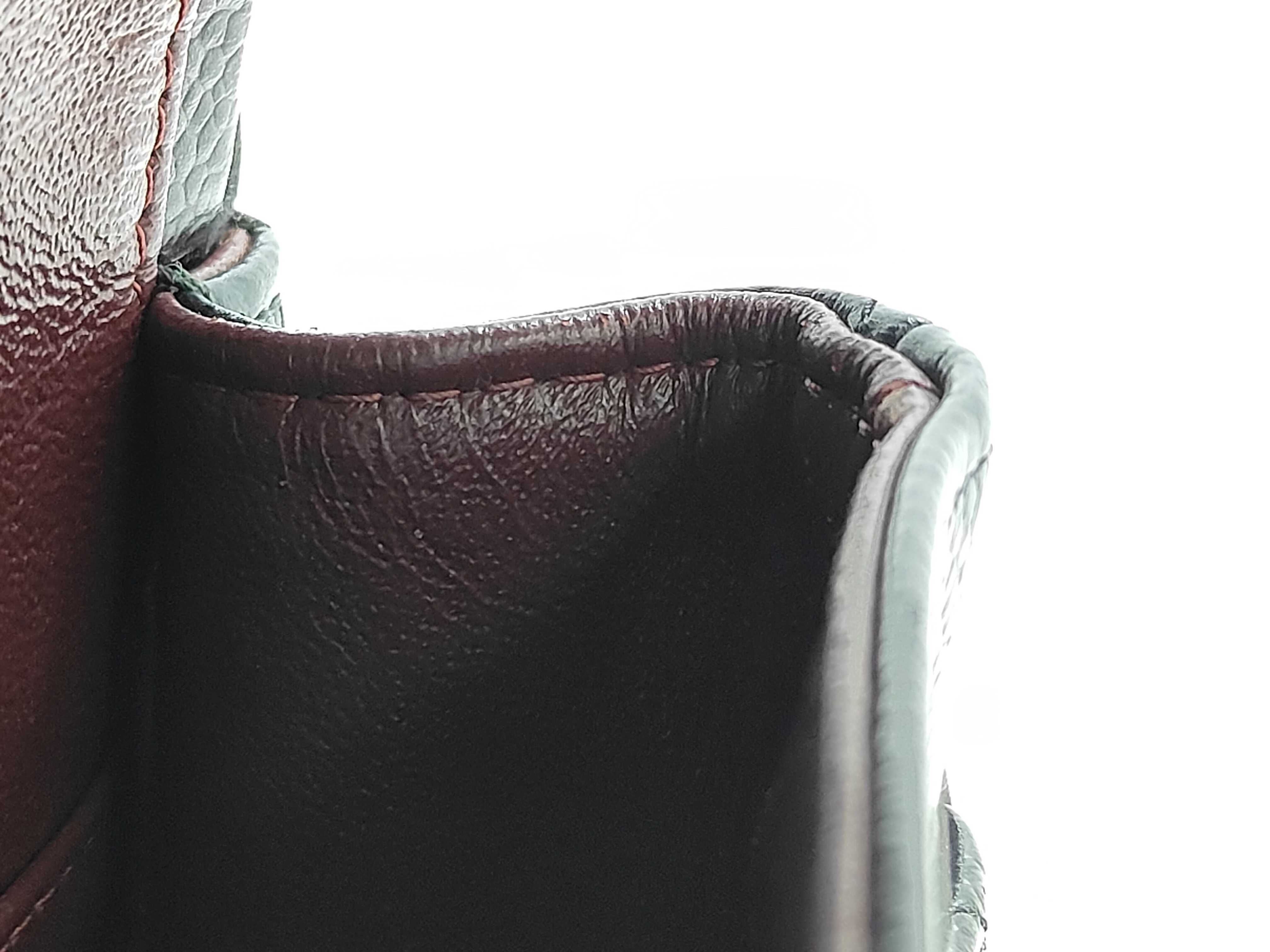 Caviar Skin Black Double Flap Shoulder Bag with Silver Hardware — view 11