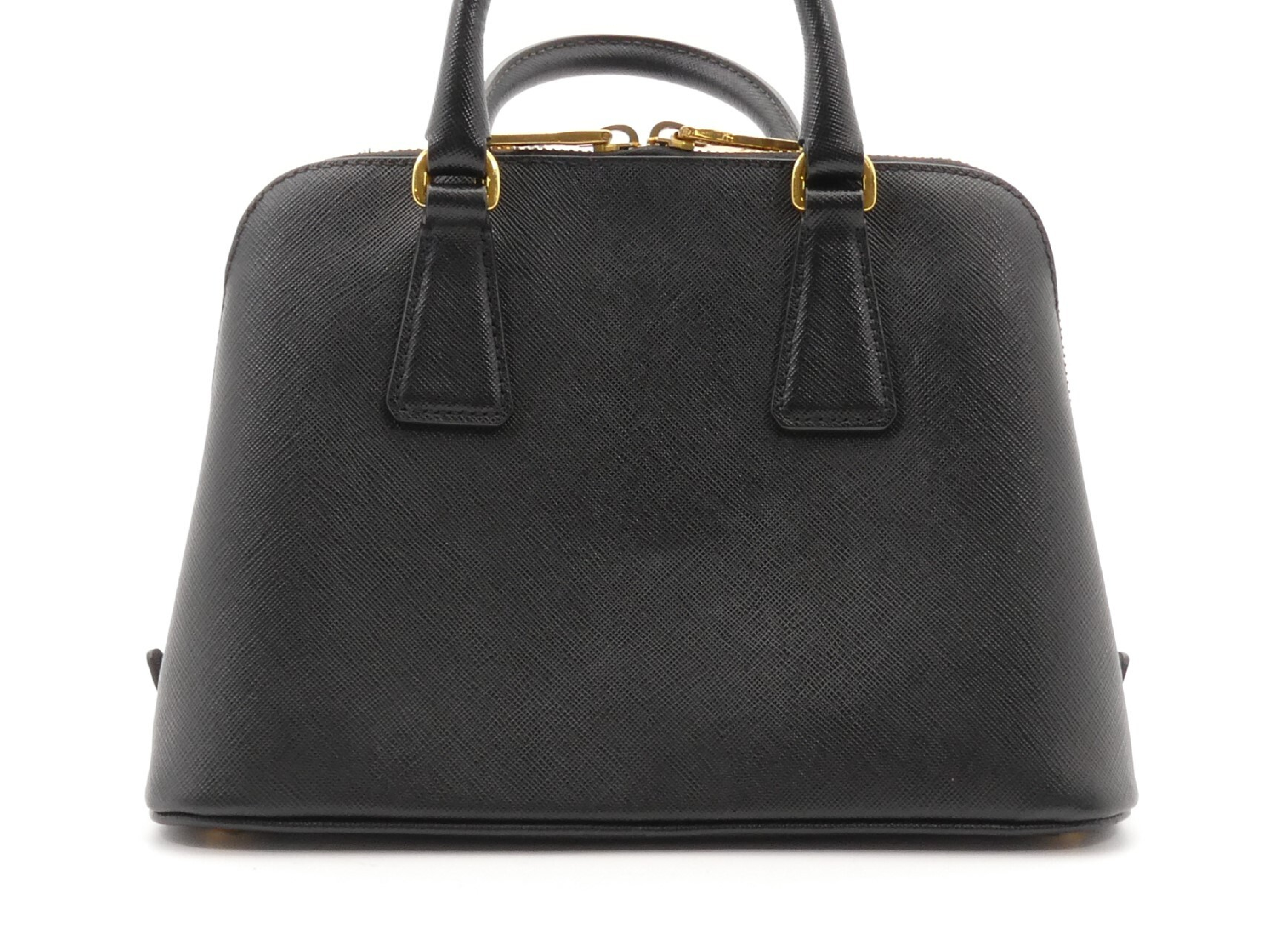 Logo Plate Saffiano Leather 2-Way Handbag — view 2