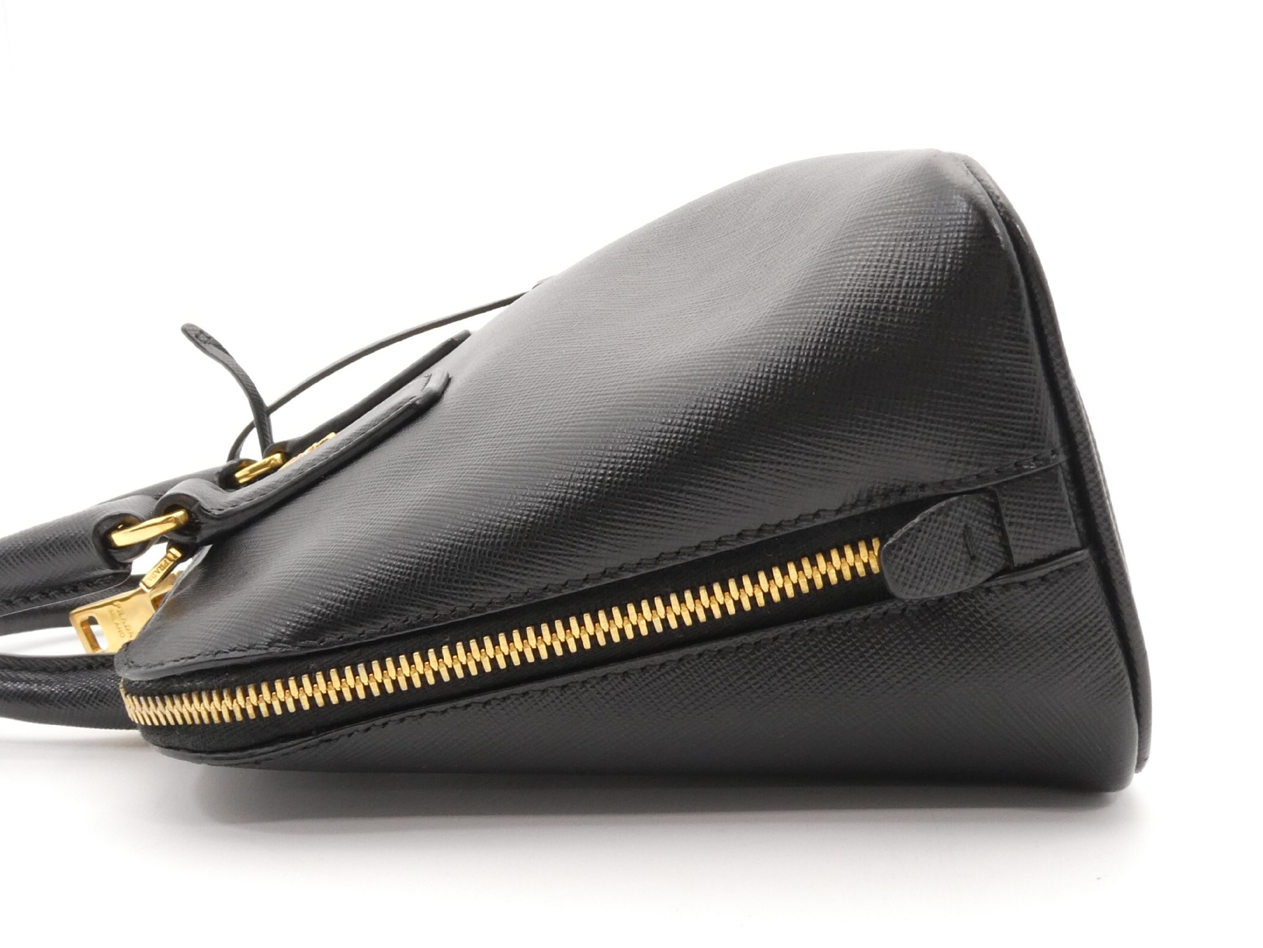 Logo Plate Saffiano Leather 2-Way Handbag — view 3