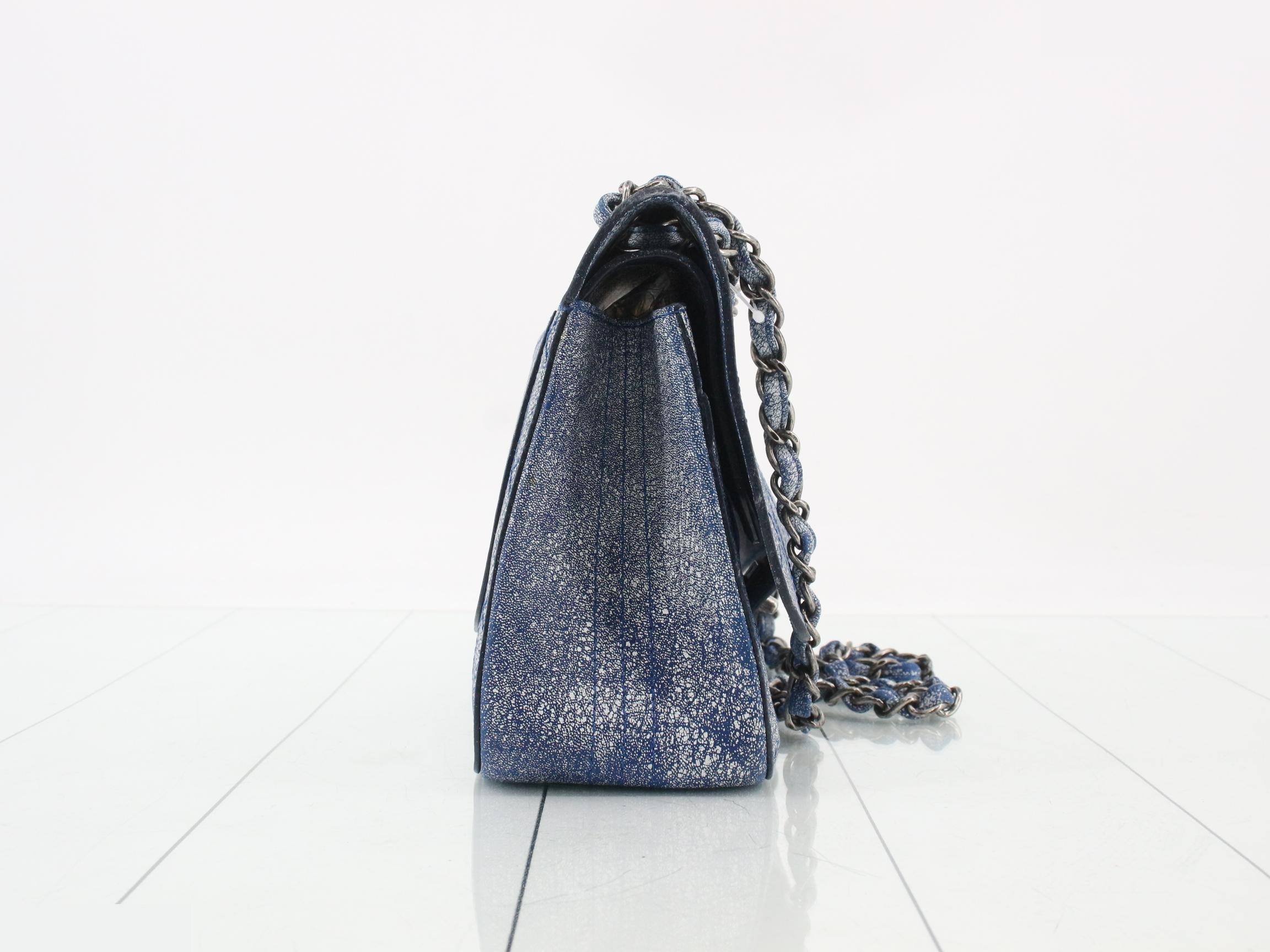 Matelassé Leather Turnlock Double Flap Double Chain Shoulder Bag — view 4