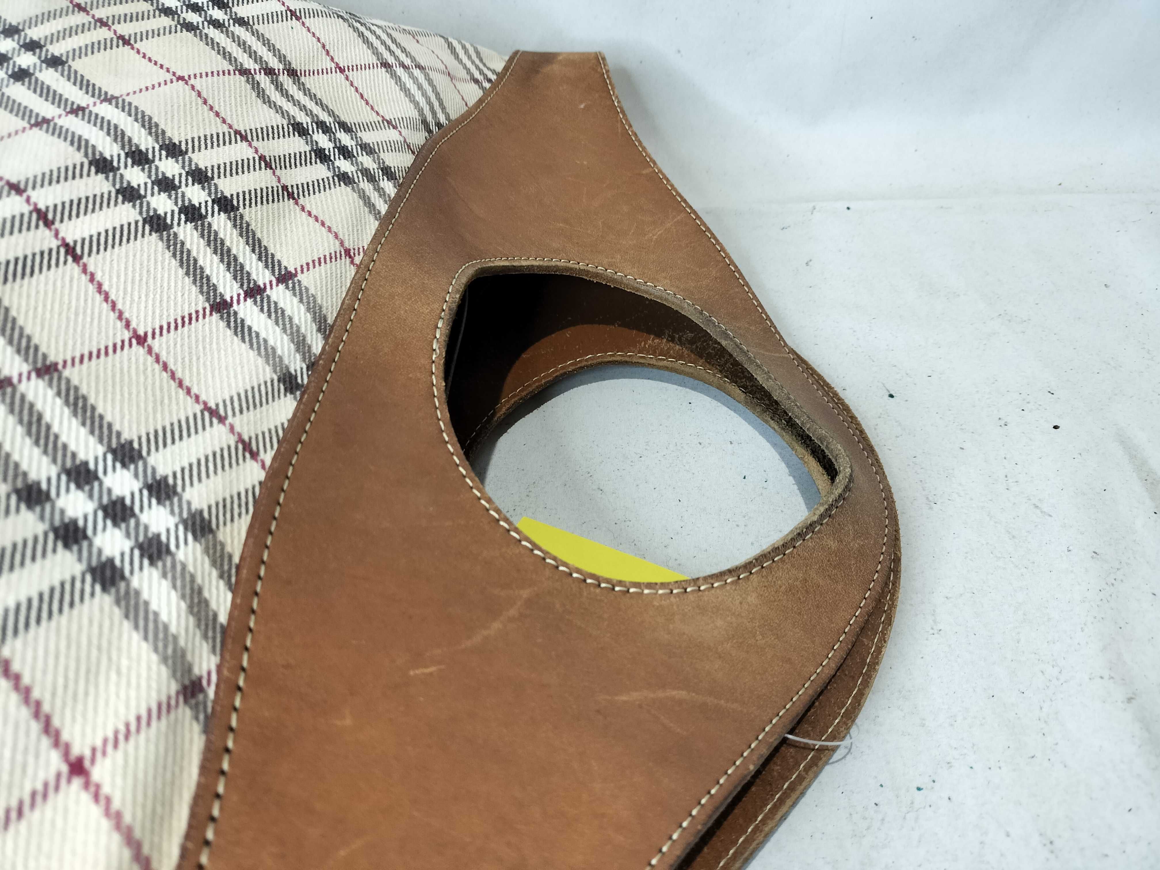 Blue Label Nova Check Tote Canvas x Leather Handbag — view 4