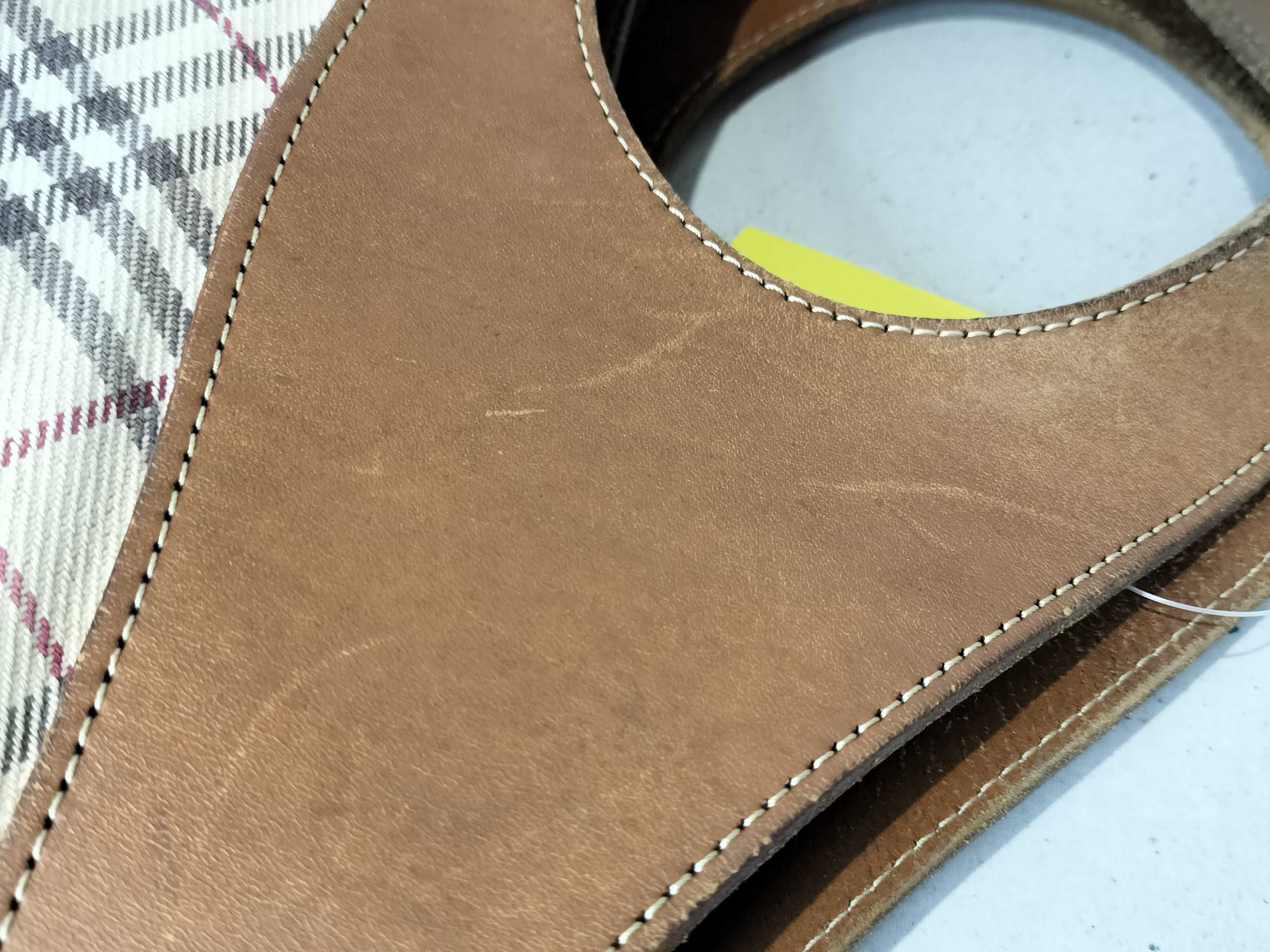Blue Label Nova Check Tote Canvas x Leather Handbag — view 6