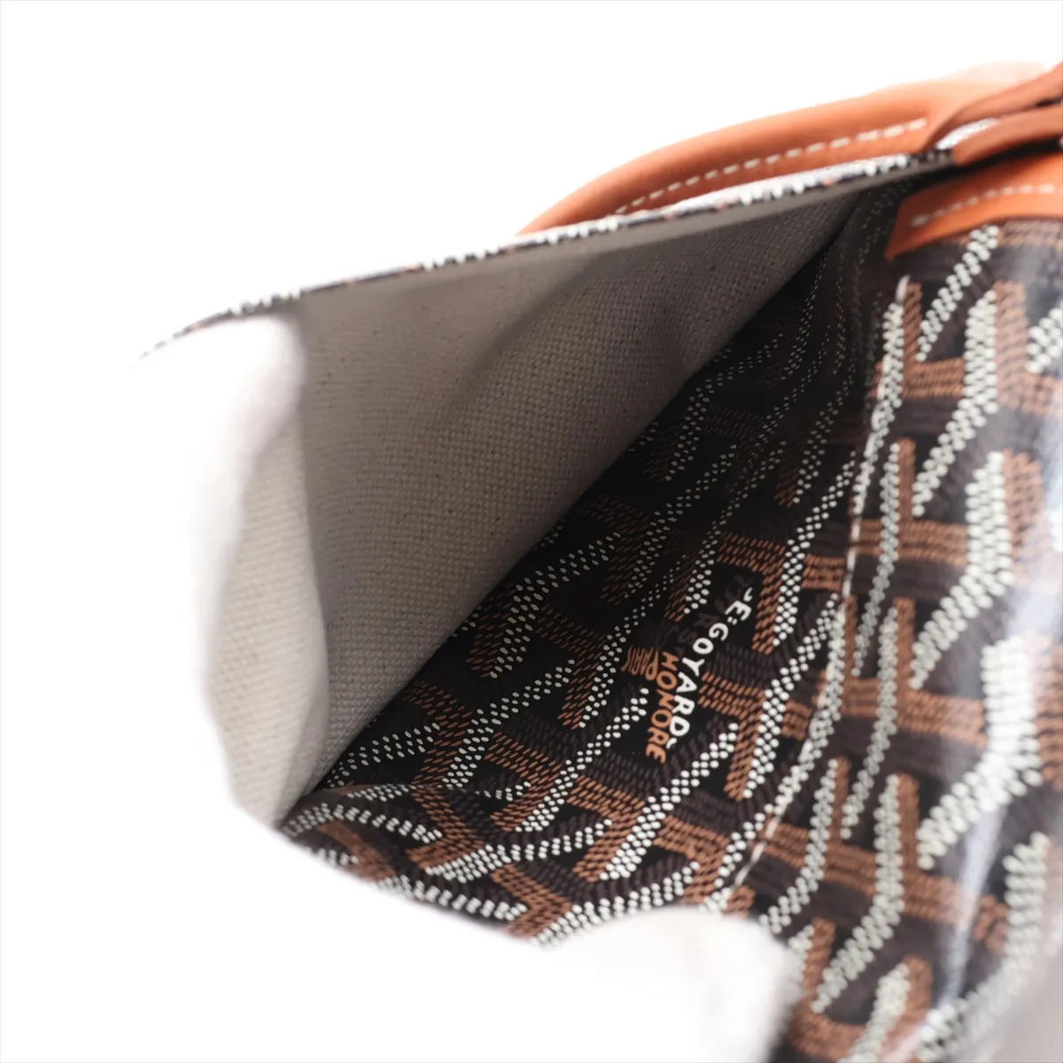 Plume Pouch Wallet PVC x Leather Shoulder Bag Brown — view 11