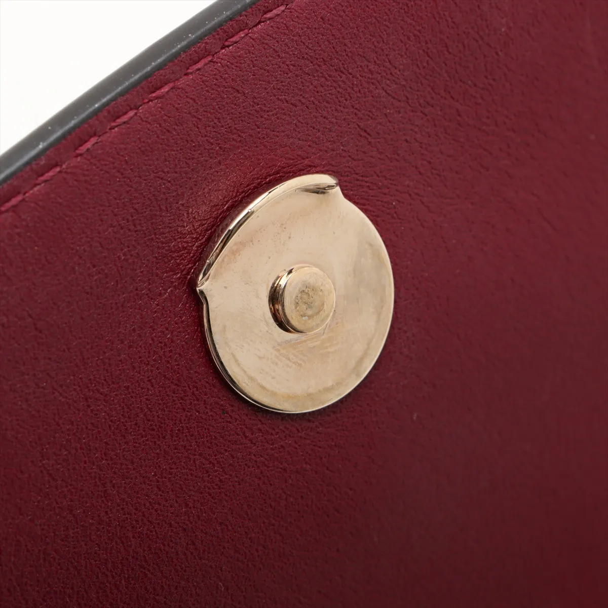 Blondie Leather Chain Shoulder Bag, Bordeaux, 815711 — view 14